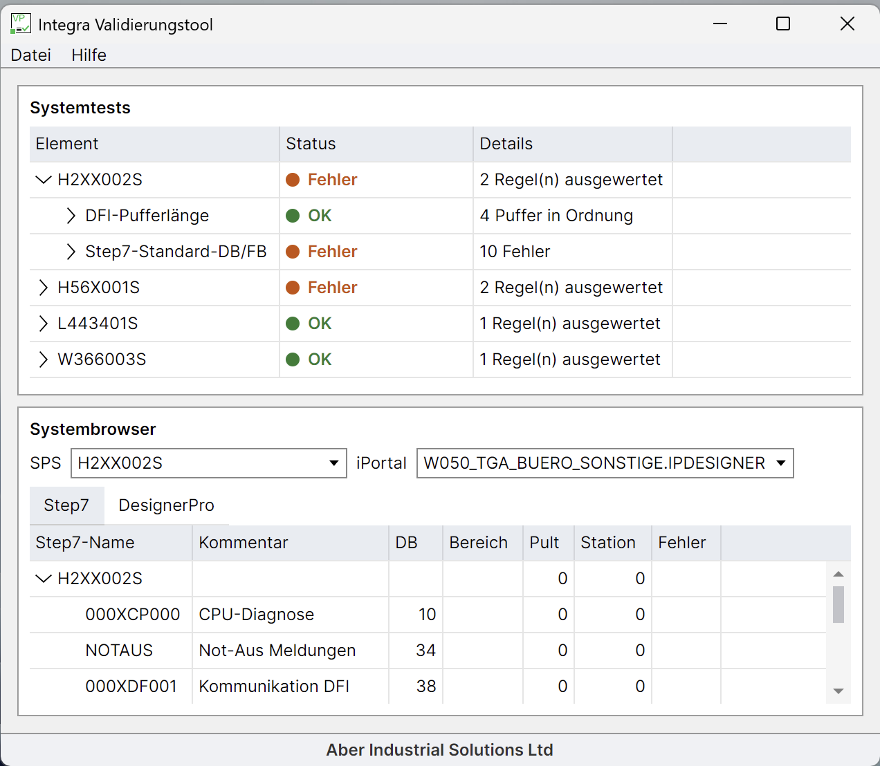 Screenshot of an electrical installation report showing components like cables, hardware, modules, and accessories with their respective quantities and types.