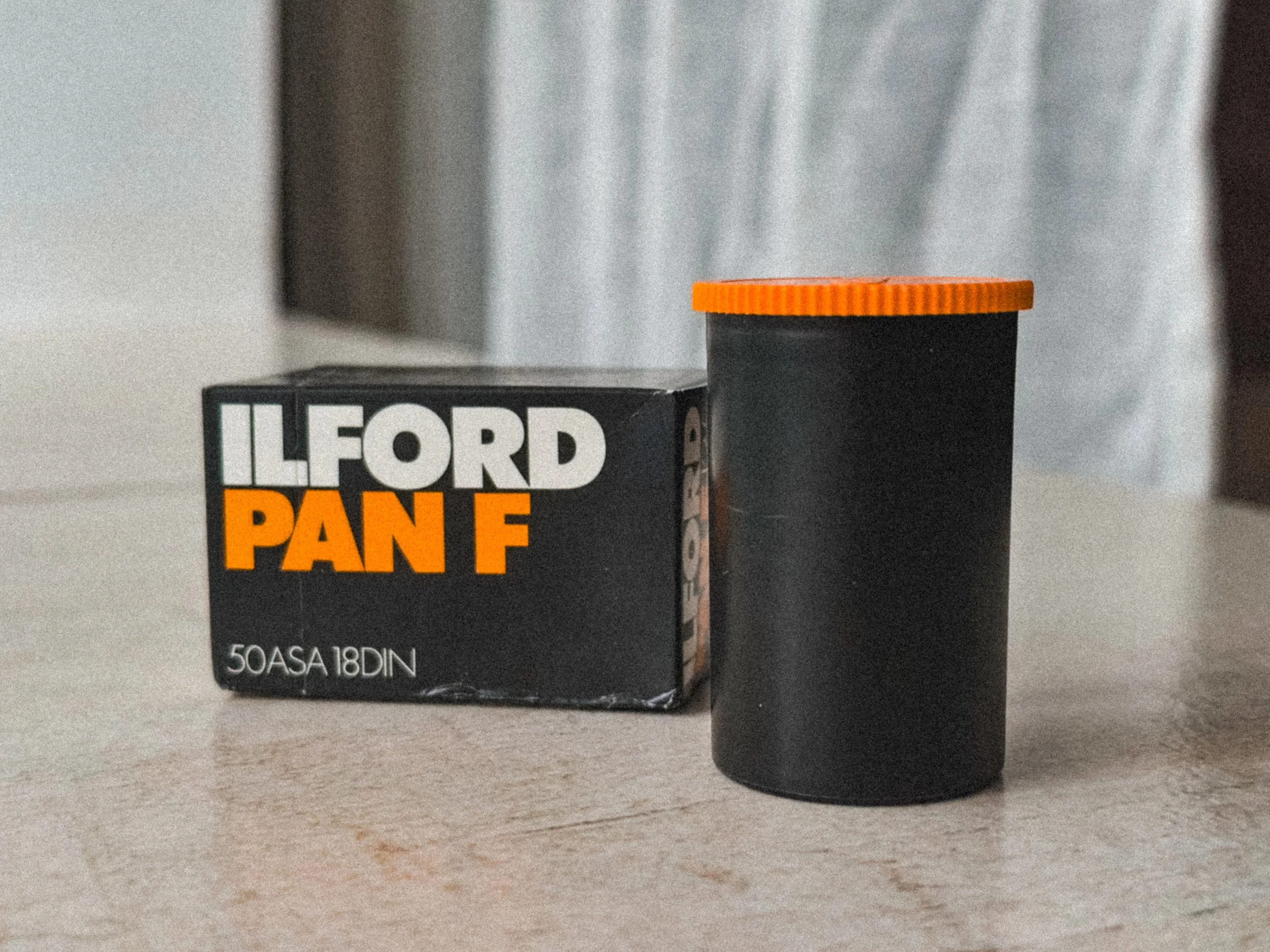 Ilford Pan F Box, expired 1989