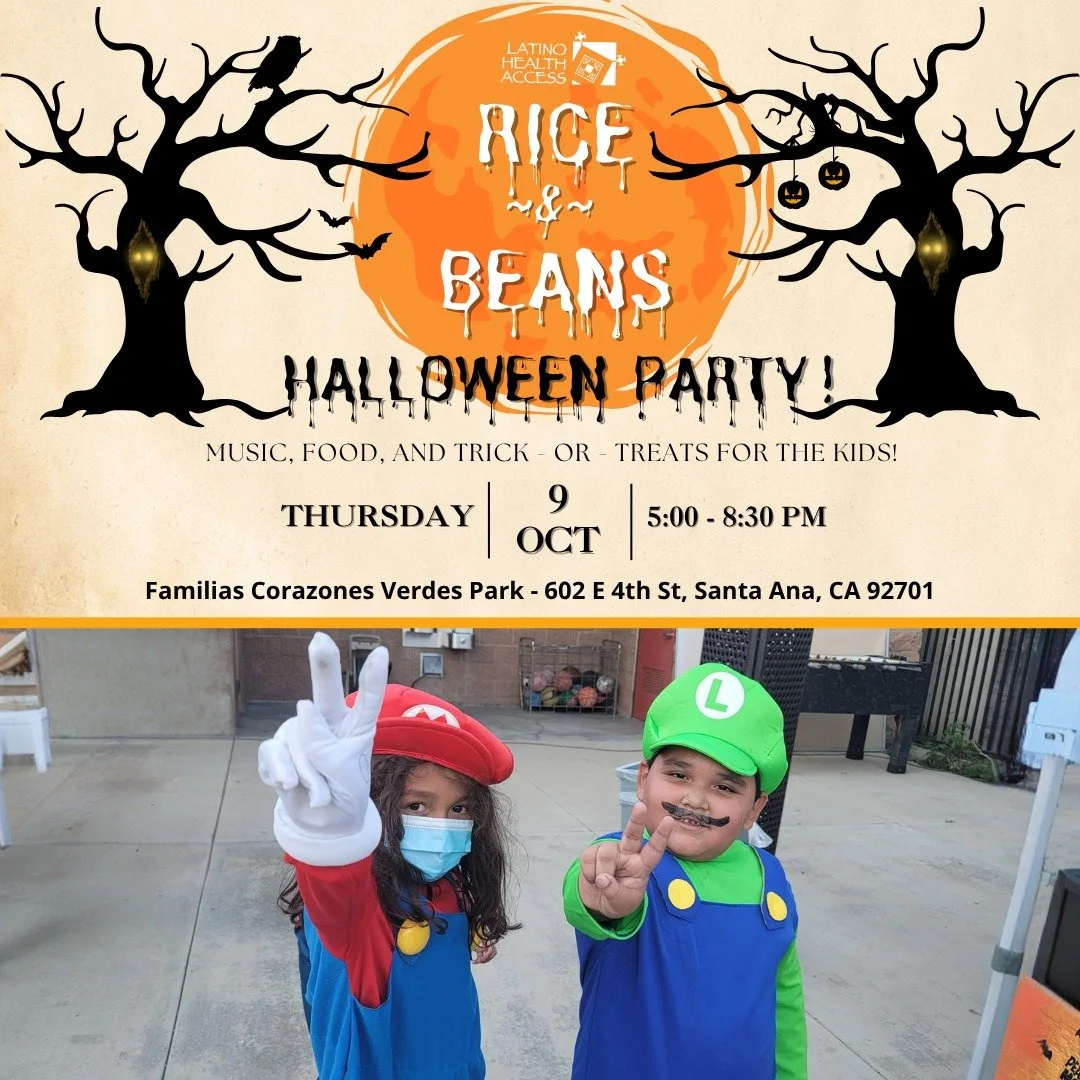 🎃 Get ready for a spook-tacular Rice and Beans Halloween Party! 👻

Join us for a frightfully fun celebration featuring delicious food, live entertainment, and trick-or-treating for the kids! Come in your best costumes and enjoy an evening of treats