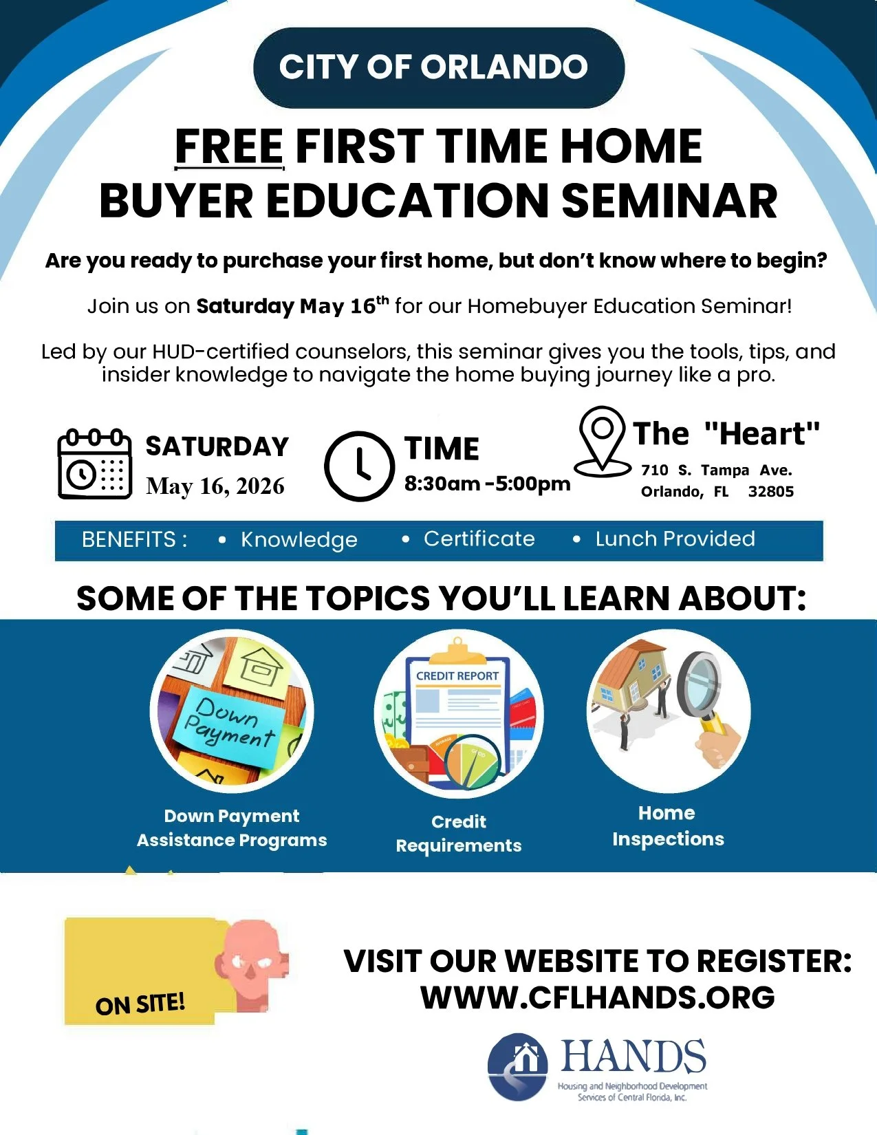 First Time Home Buyer Education Seminar - MAY 