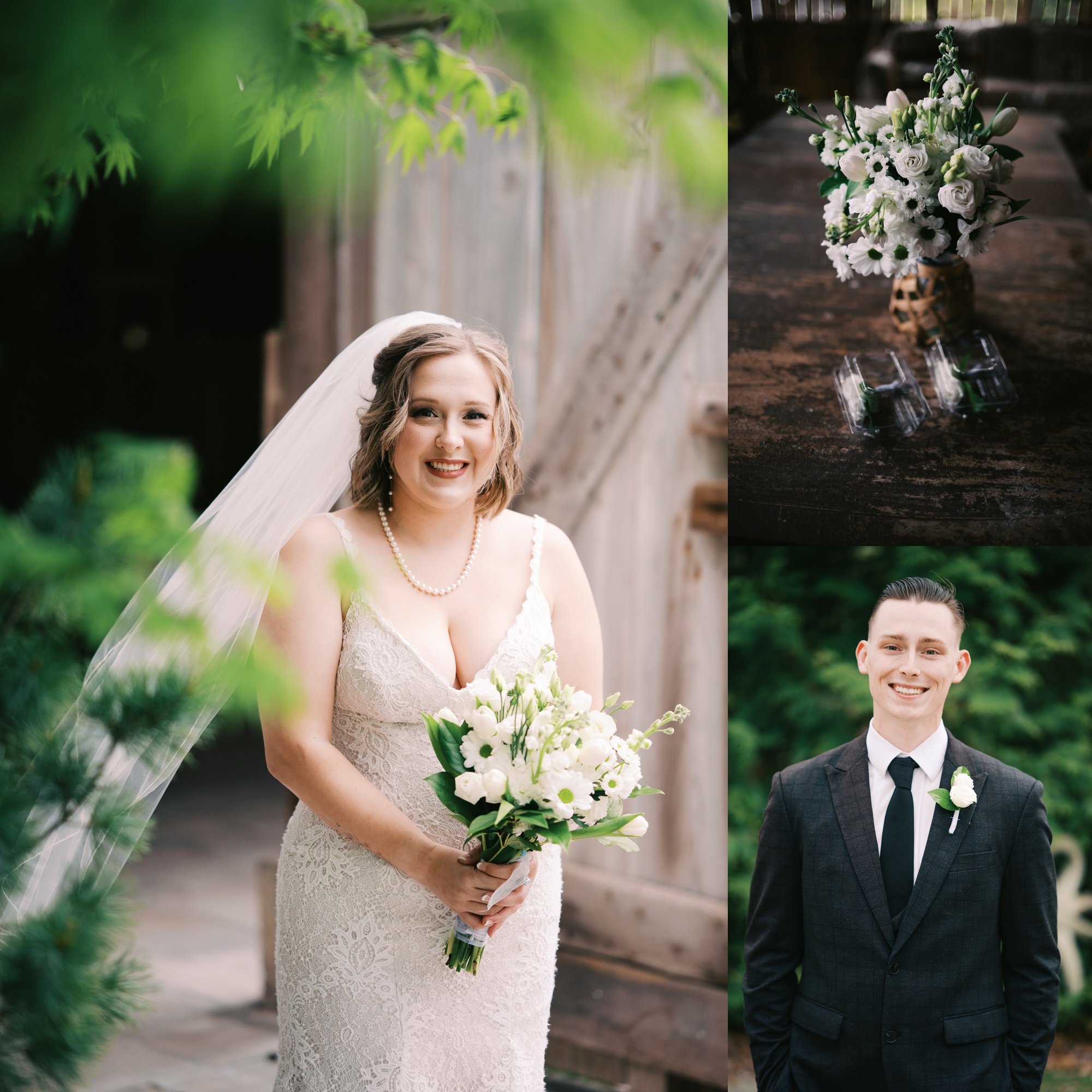 Right before an elopement ceremony at Springhouse Gardens, Lexington wedding photographer
