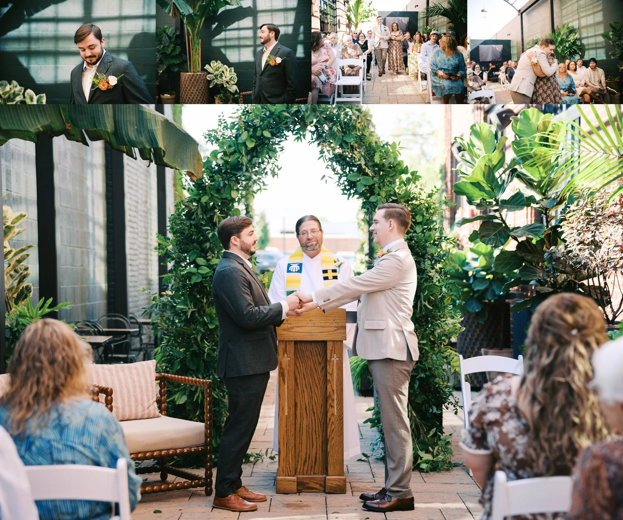 Intimate wedding at The Manchester in Lexington, KY.