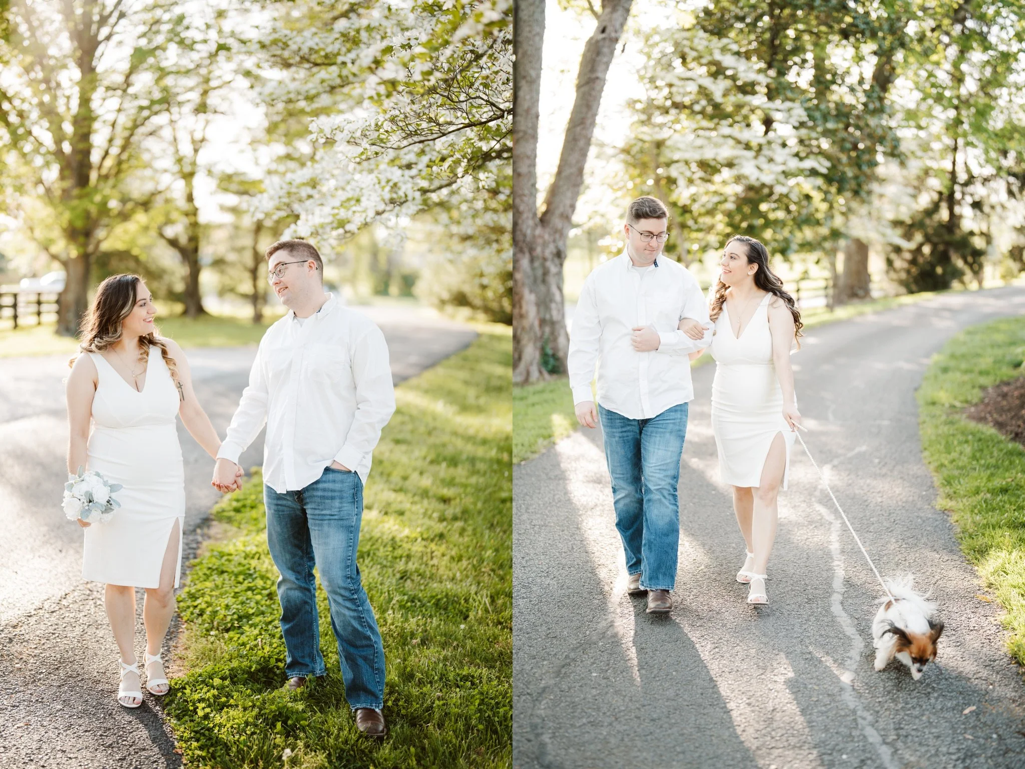 Gorgeous engagement session at Warrenwood Manor in Danville, KY.