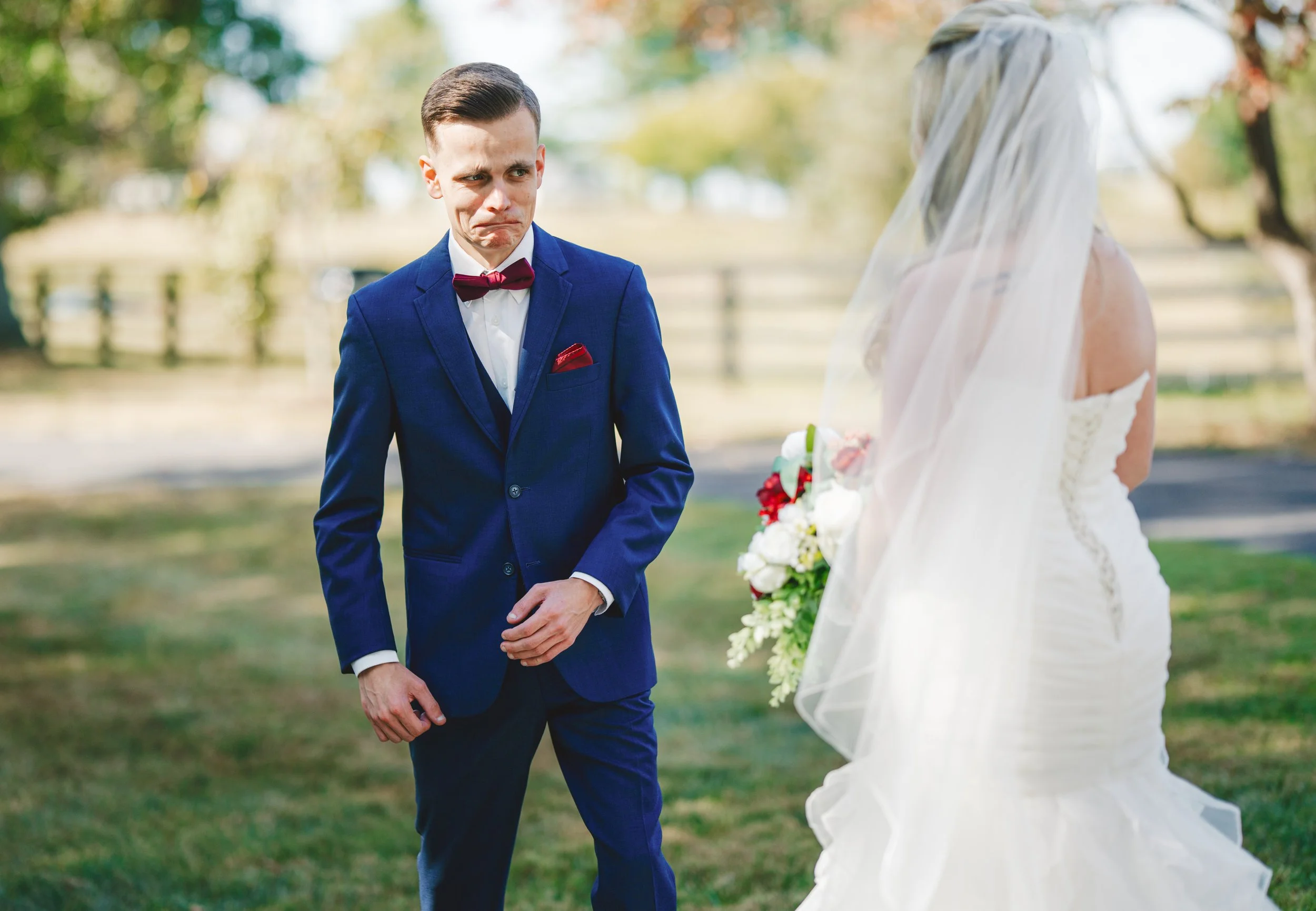 Raw emotional wedding moment — unscripted joy captured by documentary photographer, Lexington Kentucky