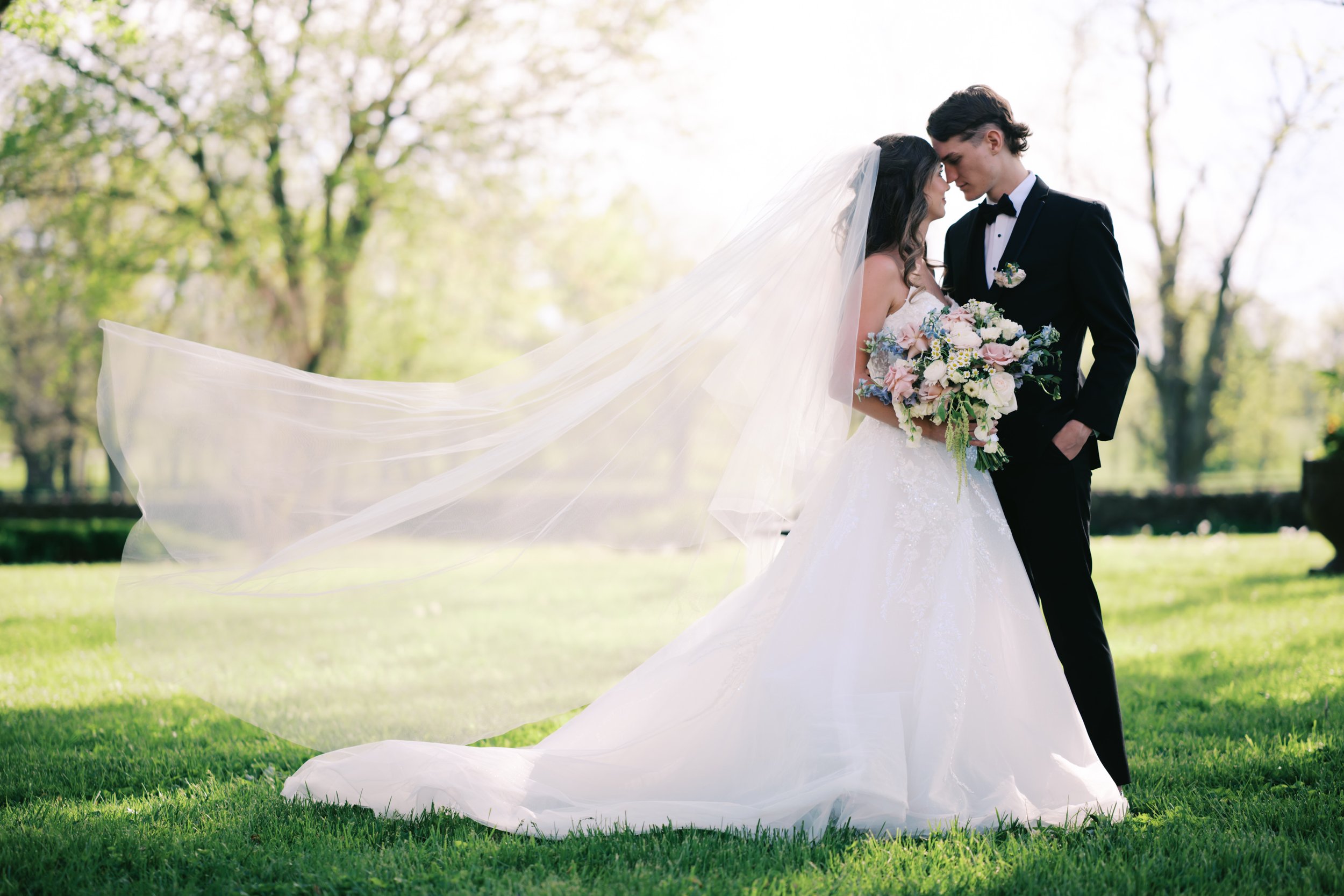Beautiful yet traditionally posed wedding portrait