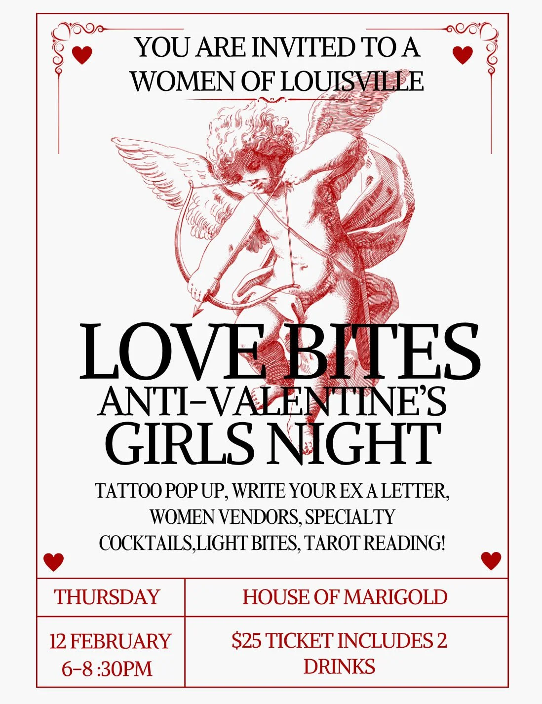 Love Bites: Anti-Valentine's Girls Night Hosted by Women of Louisville