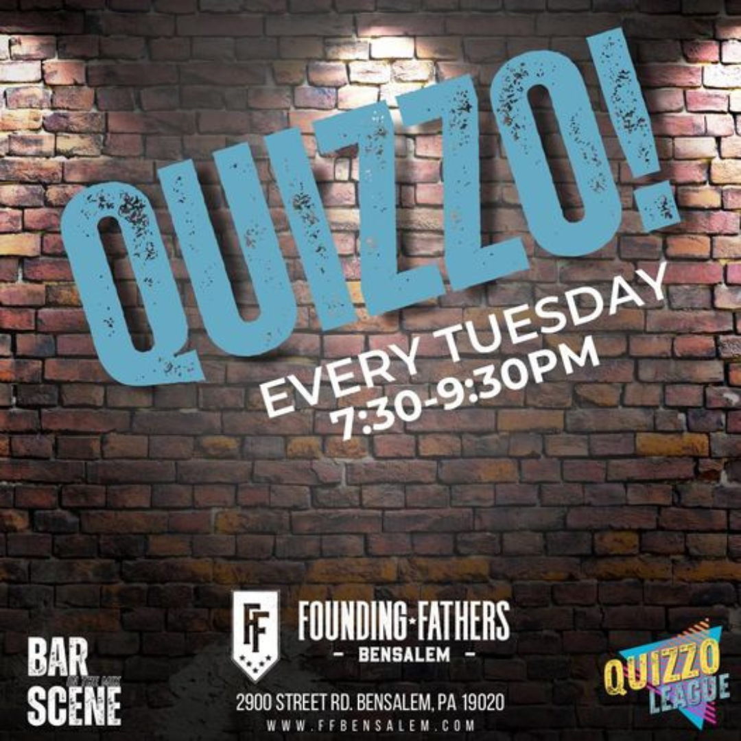 TUESDAY - QUIZZO AT 7:30PM