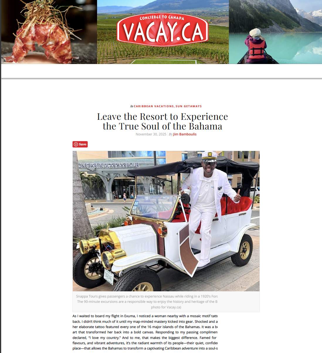 Vacay.ca: Leave the Resort to Experience the True Soul of the Bahamas
