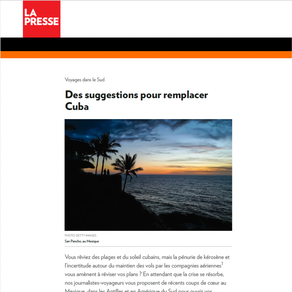 La Presse: Des suggestions pour remplacer Cuba