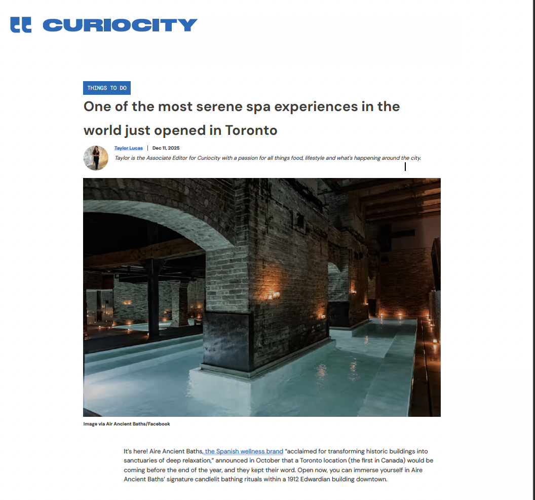 Curiocity: One of the most serene spa experiences in the world just opened in Toronto