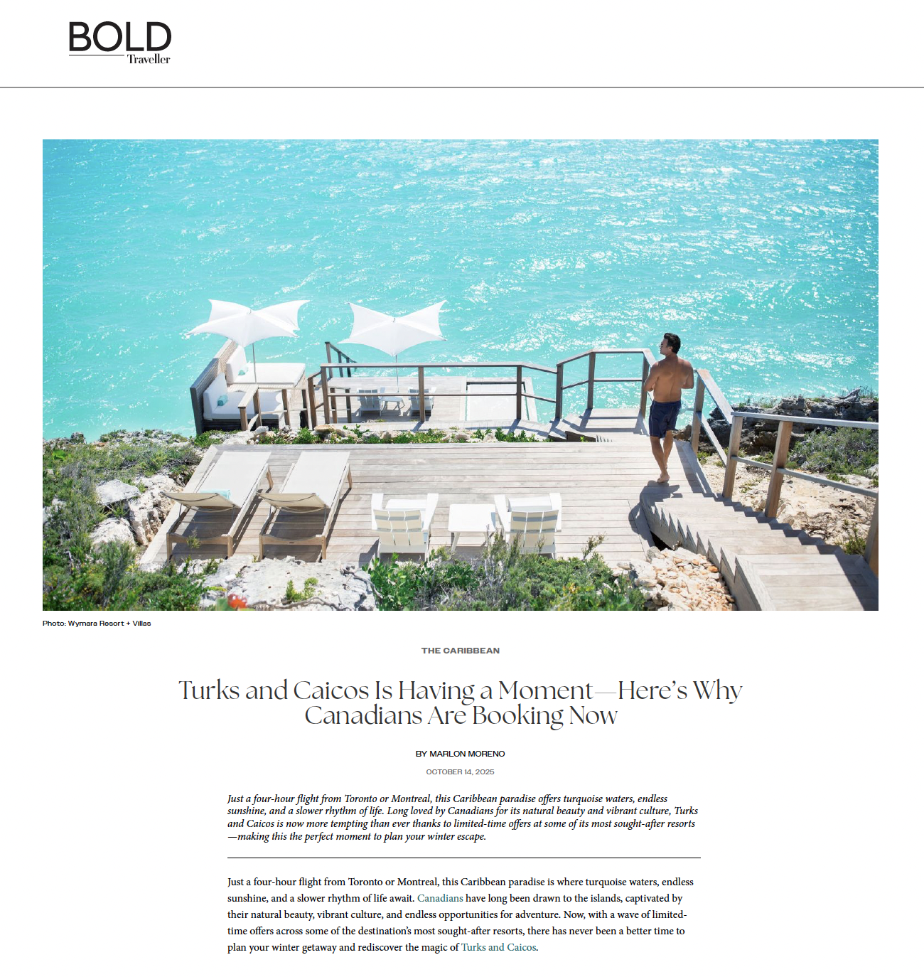BOLD Traveller: Turks and Caicos Is Having a Moment—Here’s Why Canadians Are Booking Now