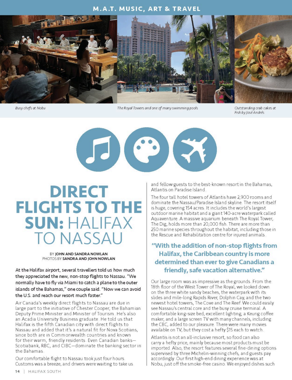 Halifax Magazine: DIRECT FLIGHT TO THE SUN: HALIFAX TO NASSAU