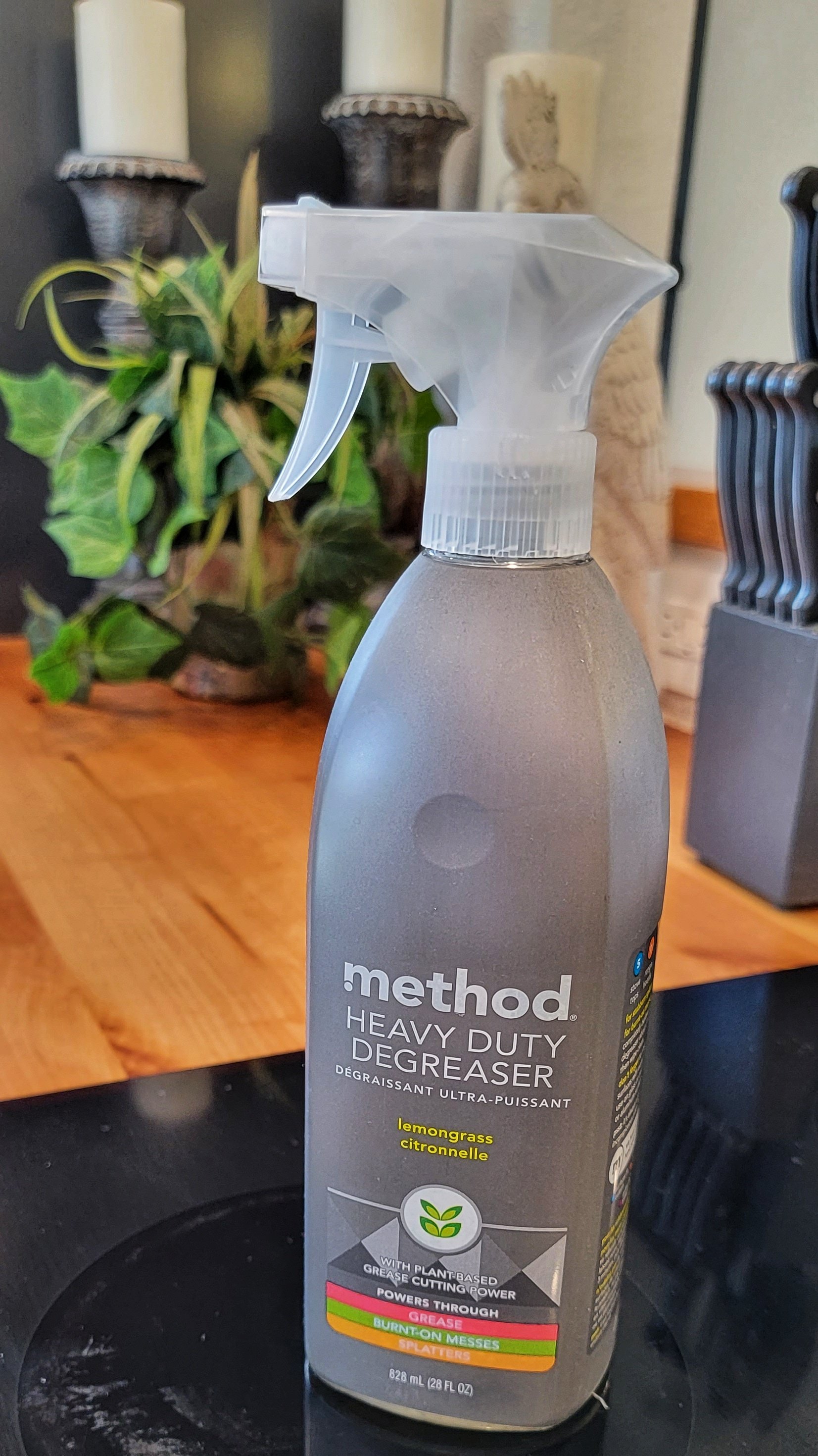  Method Heavy Duty Degreaser, Lemongrass Scent, Oven Cleaner & Stove  Top Cleaner, 28 Oz Spray Bottles (Pack of 8) : Health & Household