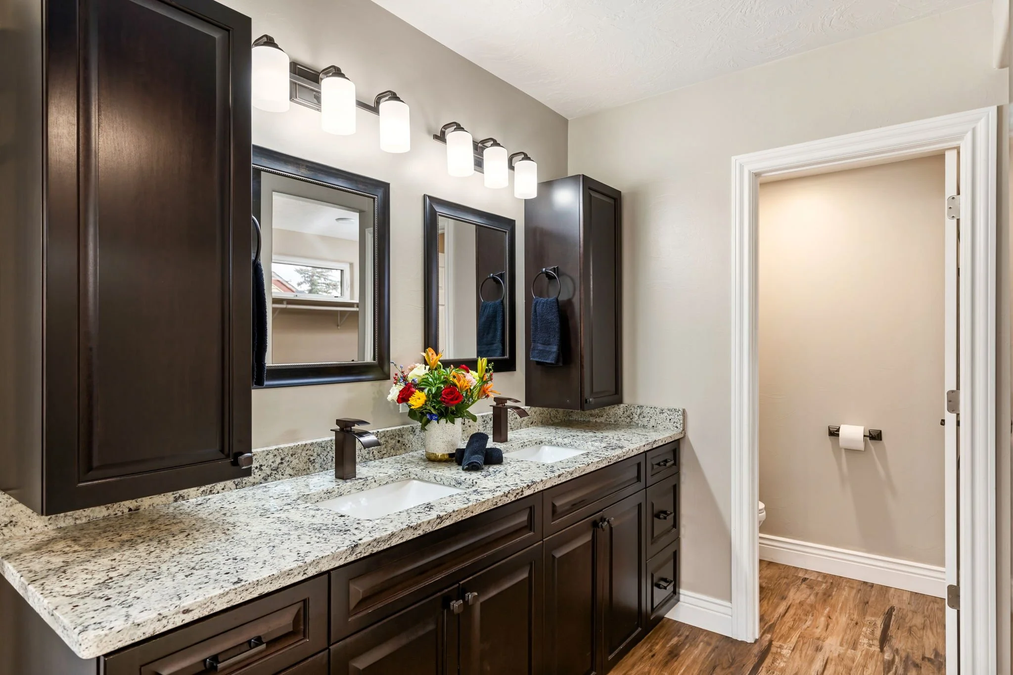 Wrecked-Refined-Opulent-Luxe-Retreat-Primary-Bath-Granite-Dual Vanity-Storage-Great-Falls-MT-44.jpg.jpg