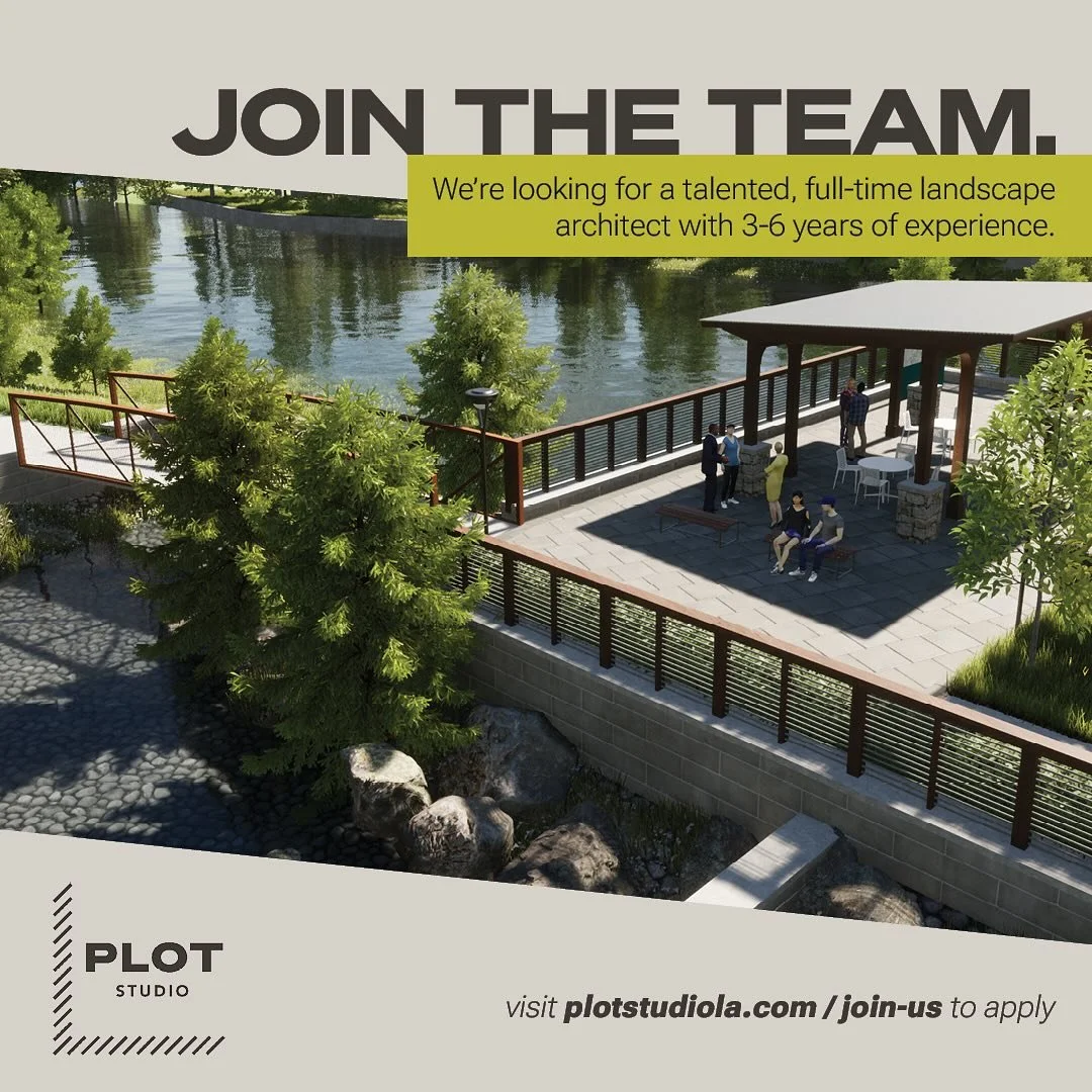 PLOT Studio is looking for a talented, full-time Landscape Architect with 3-6 years of experience to lead project teams on a wide variety of project types ranging from mixed-use districts and private developments to masterplanning and municipal proje