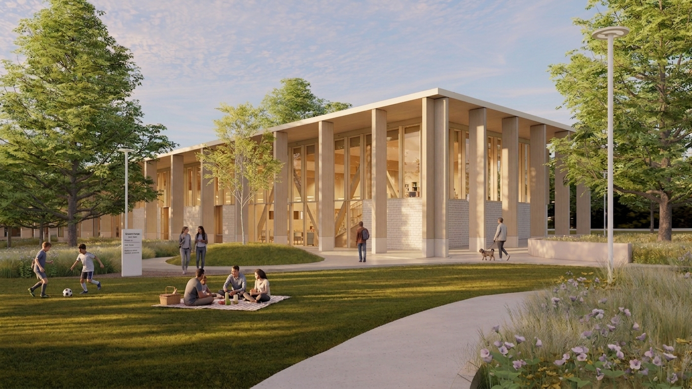 Chambless King Architects - Albertville Public Library - Park Side.png