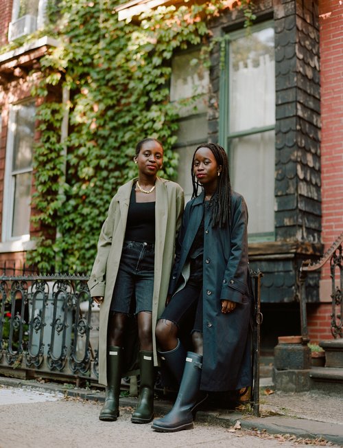 Shelcy and Christy (@nycxclothes) with the T Monogram Jacquard