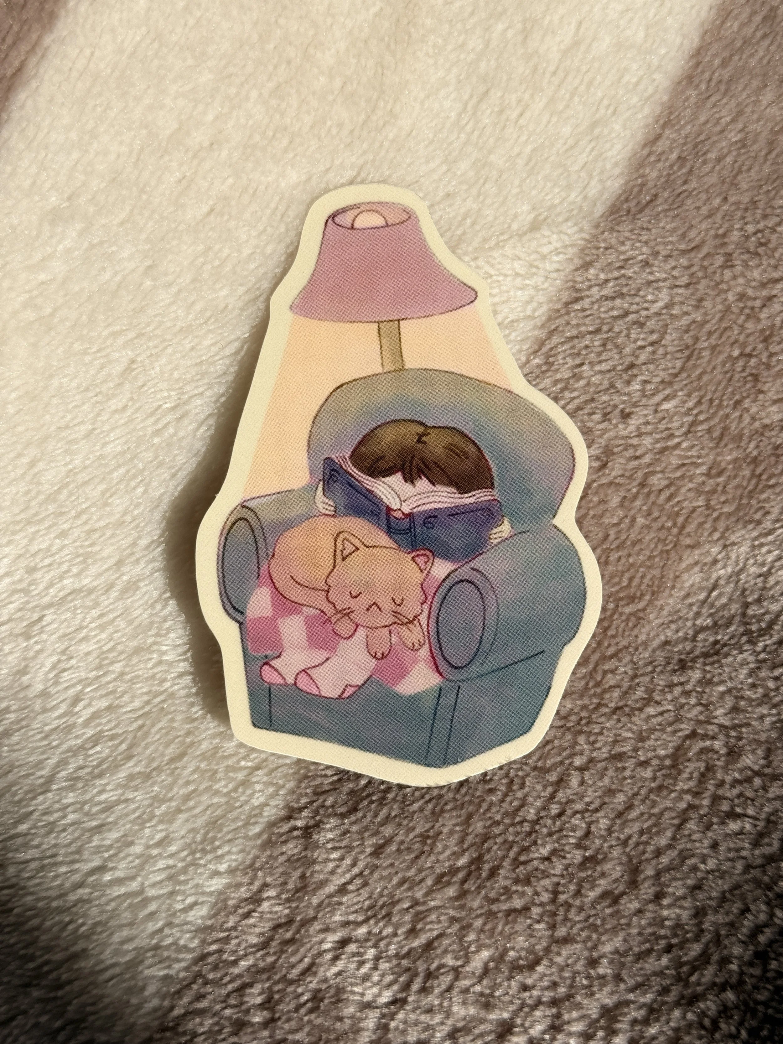 Cosy Evening Vinyl Sticker