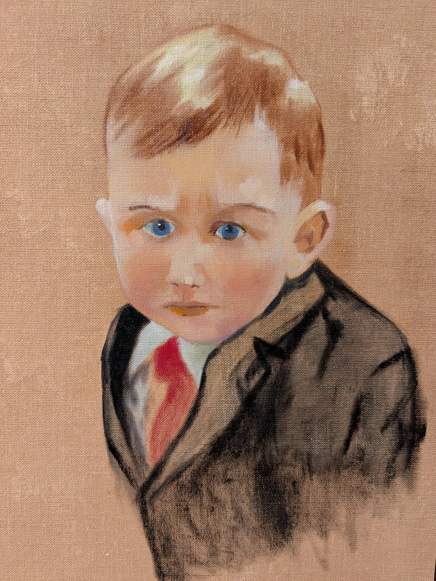 11 x 14 oil painting "Damian"
