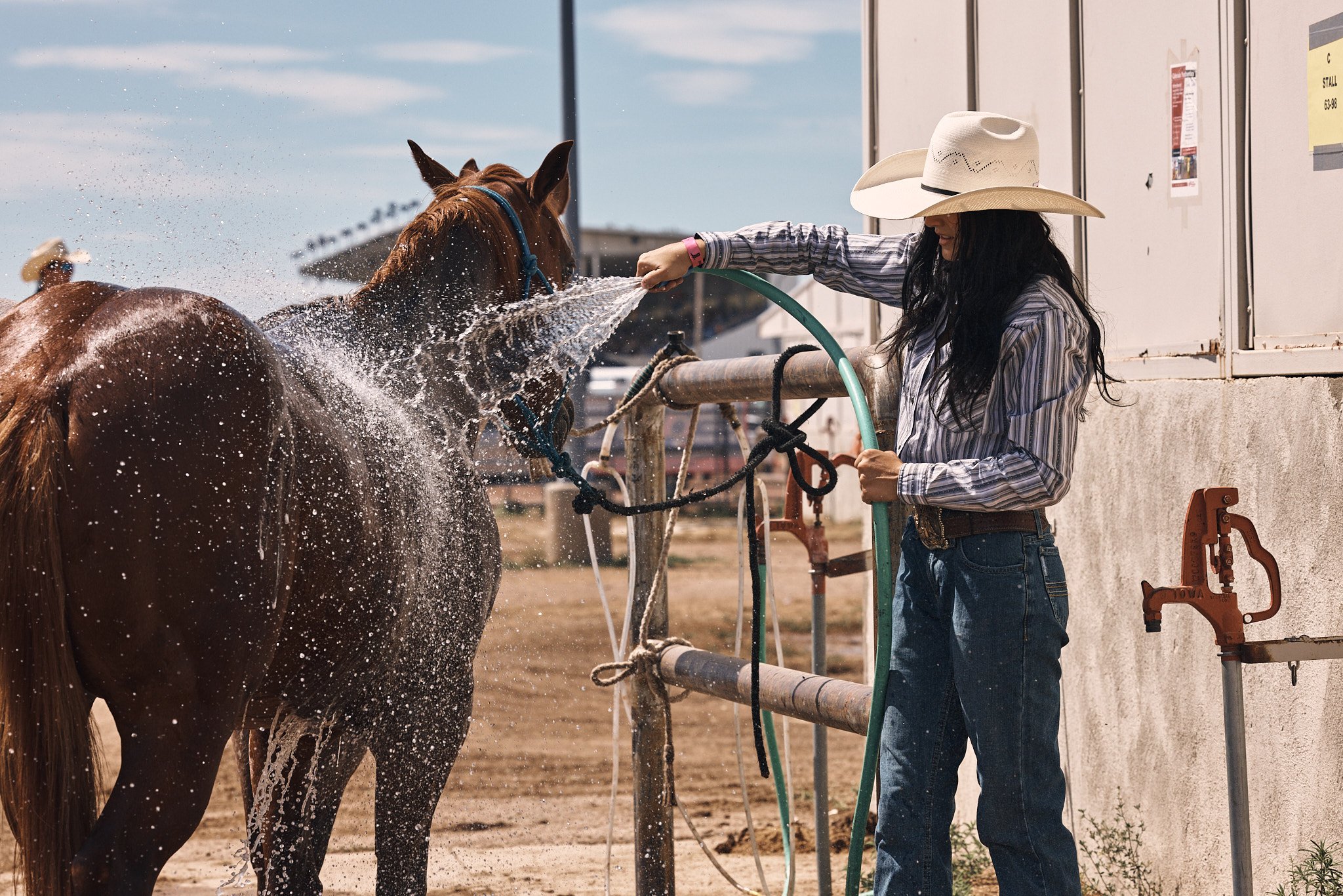 Quanta trades recruitment campaign at the National High School Finals Rodeo in Gillette, Wyoming, commercial photography by Dag Larson, Denver, Colorado photographer