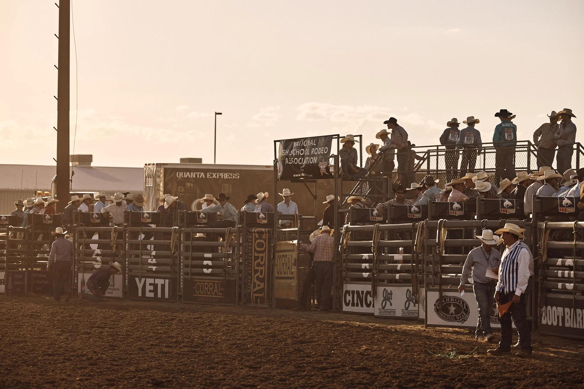 Quanta trades recruitment campaign at the National High School Finals Rodeo in Gillette, Wyoming, commercial photography by Dag Larson, Denver, Colorado photographer
