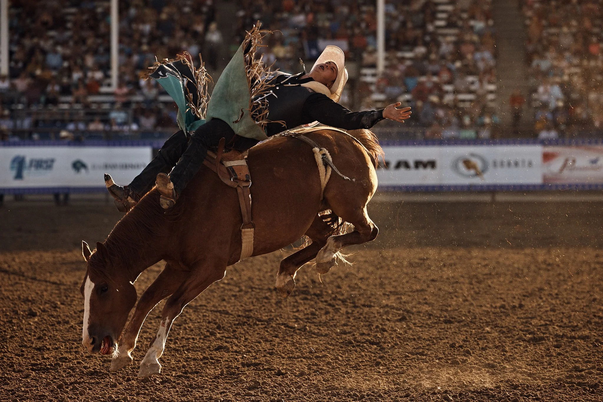 Quanta trades recruitment campaign at the National High School Finals Rodeo in Gillette, Wyoming, commercial photography by Dag Larson, Denver, Colorado photographer