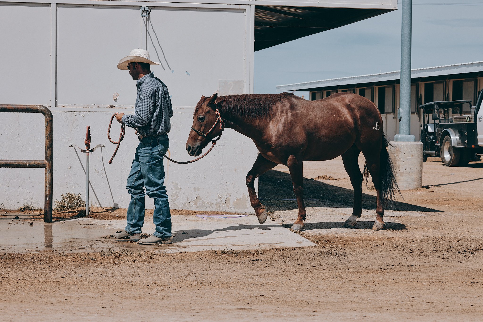 Quanta trades recruitment campaign at the National High School Finals Rodeo in Gillette, Wyoming, commercial photography by Dag Larson, Denver, Colorado photographer