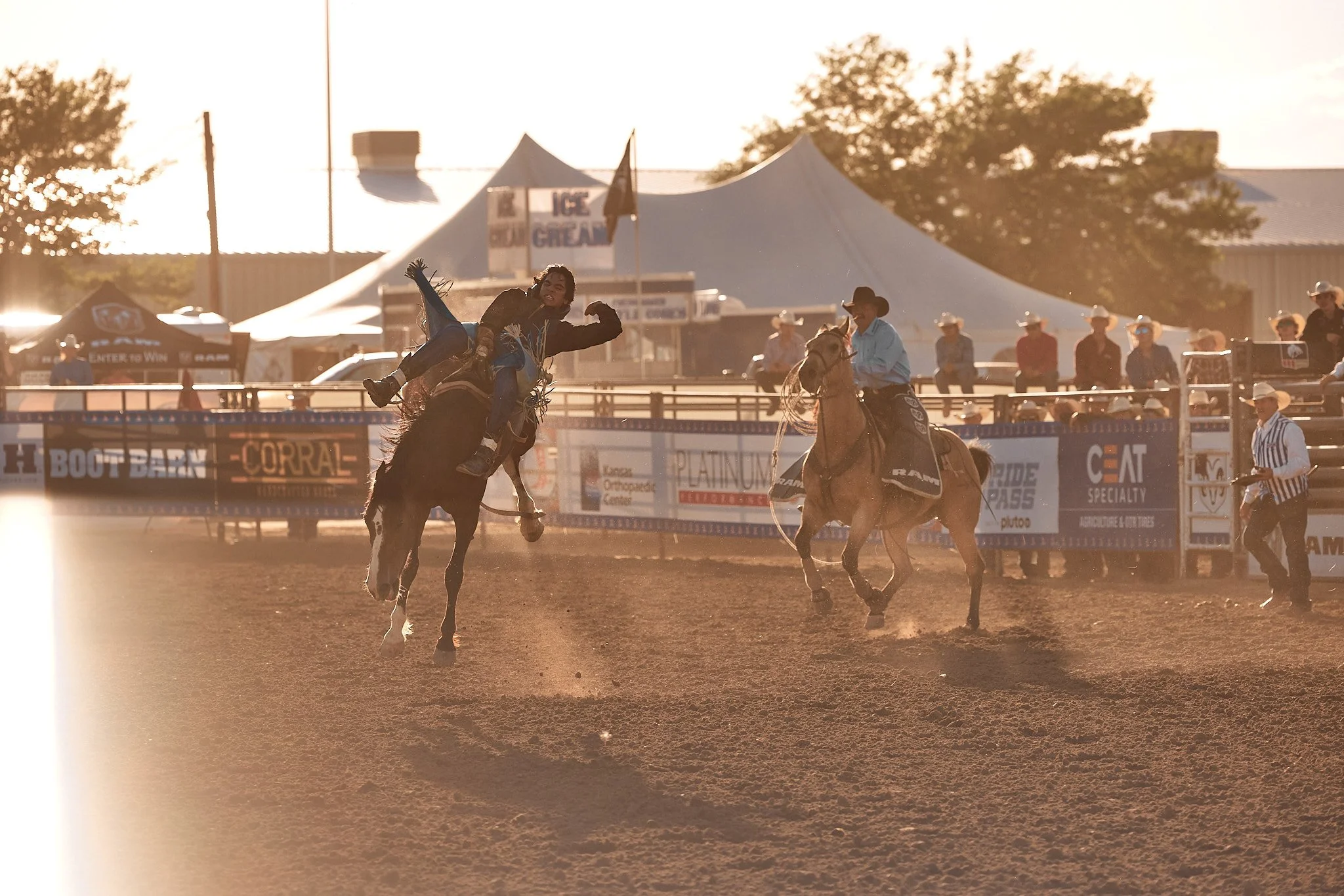 Quanta trades recruitment campaign at the National High School Finals Rodeo in Gillette, Wyoming, commercial photography by Dag Larson, Denver, Colorado photographer