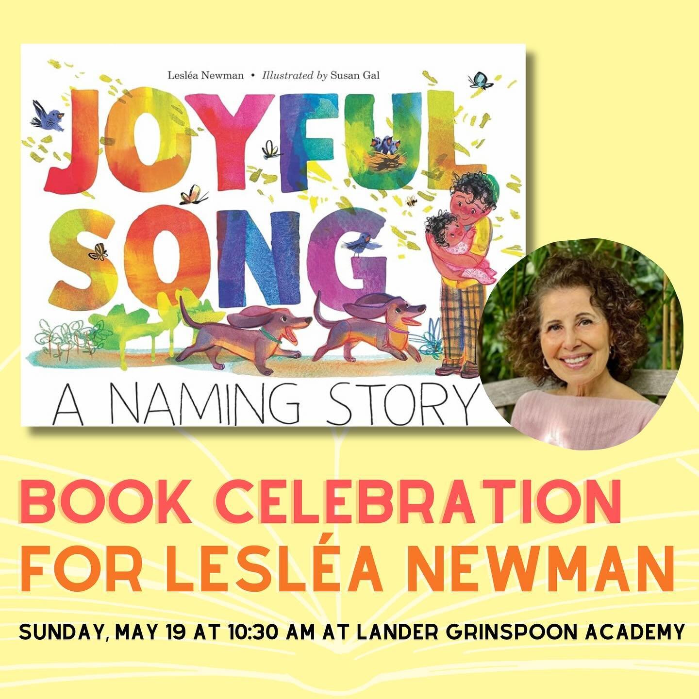 @landergrinspoon in #northamptonma hosts acclaimed #childrensbooks &amp; #massachusettsbookawards winning #author Leslea Newman for a celebration about her new #book JOYFUL SONG (@levinequerido). Info @ Lit Events link in bio. #pioneervalley #JewishA