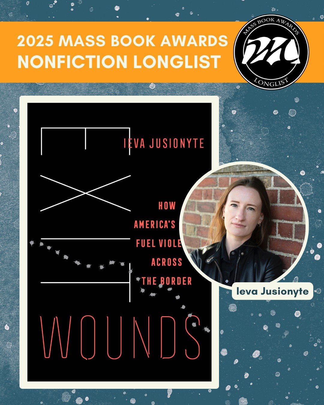 Today we highlight Nonfiction Longlist title Exit Wounds: How America's Guns Fuel Violence across the Border by Ieva Jusionyte (@ievajusionyte) (University of California Press). American guns have entangled the lives of people on both sides of the US