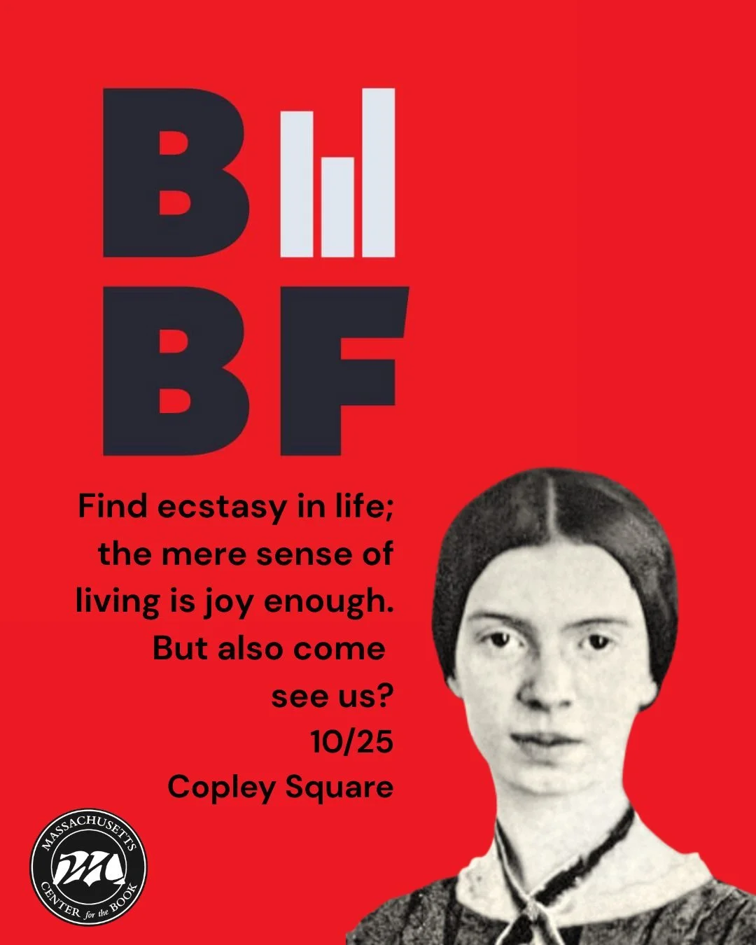 Come see us at the Boston Book Festival, Saturday, October 25, 2025 from 10am &ndash; 6pm,
Copley Square. We'll have swag to giveaway and maybe some guests...Booth #306. See you there! More information at @bostonbookfest.