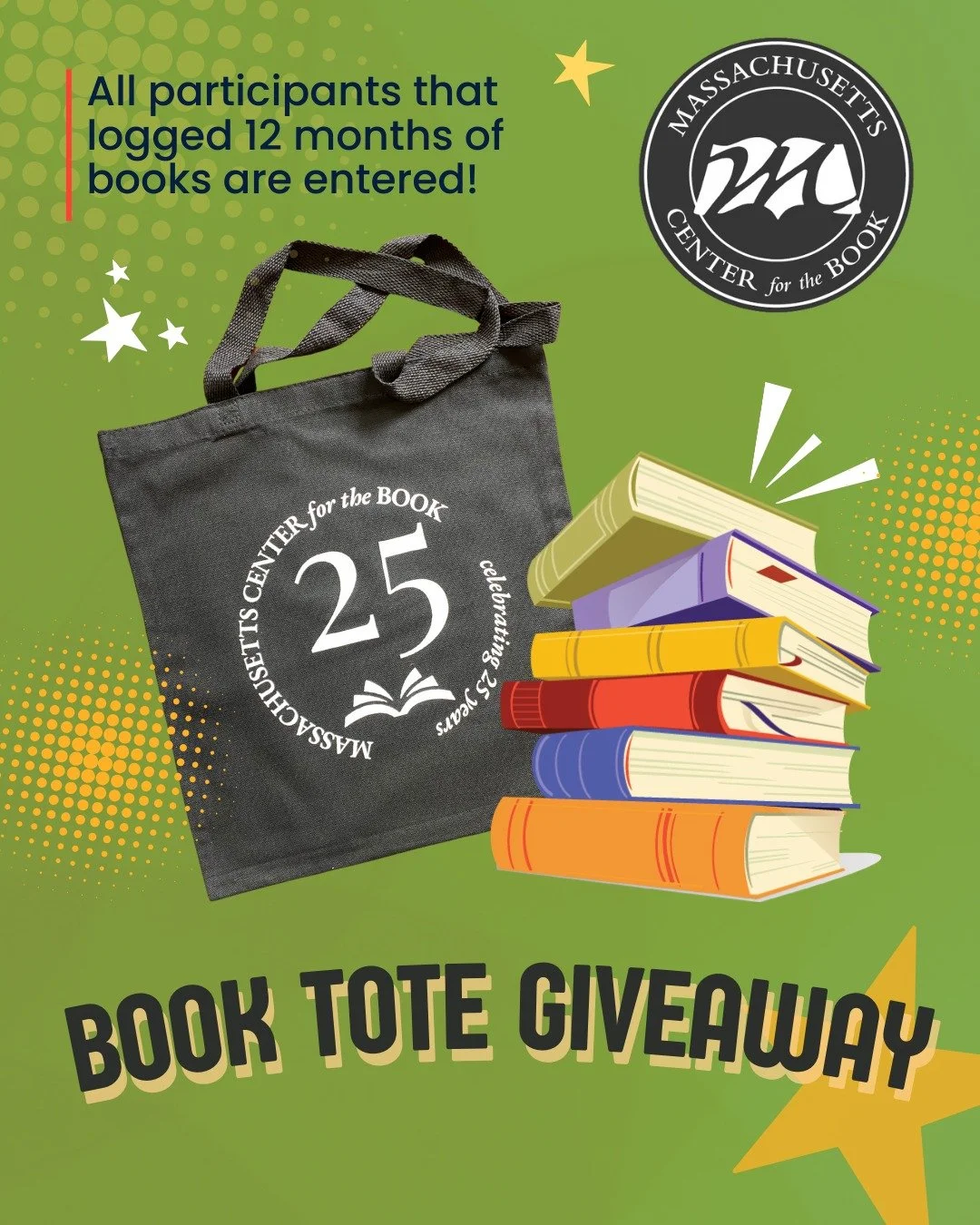 If you participated in all 12 months of our Adult Reading Challenge, and logged your books with us, then you are automatically entered to win a tote full of books! Get your December books logged in and stay tuned to find out who our 2 winners are! Ha
