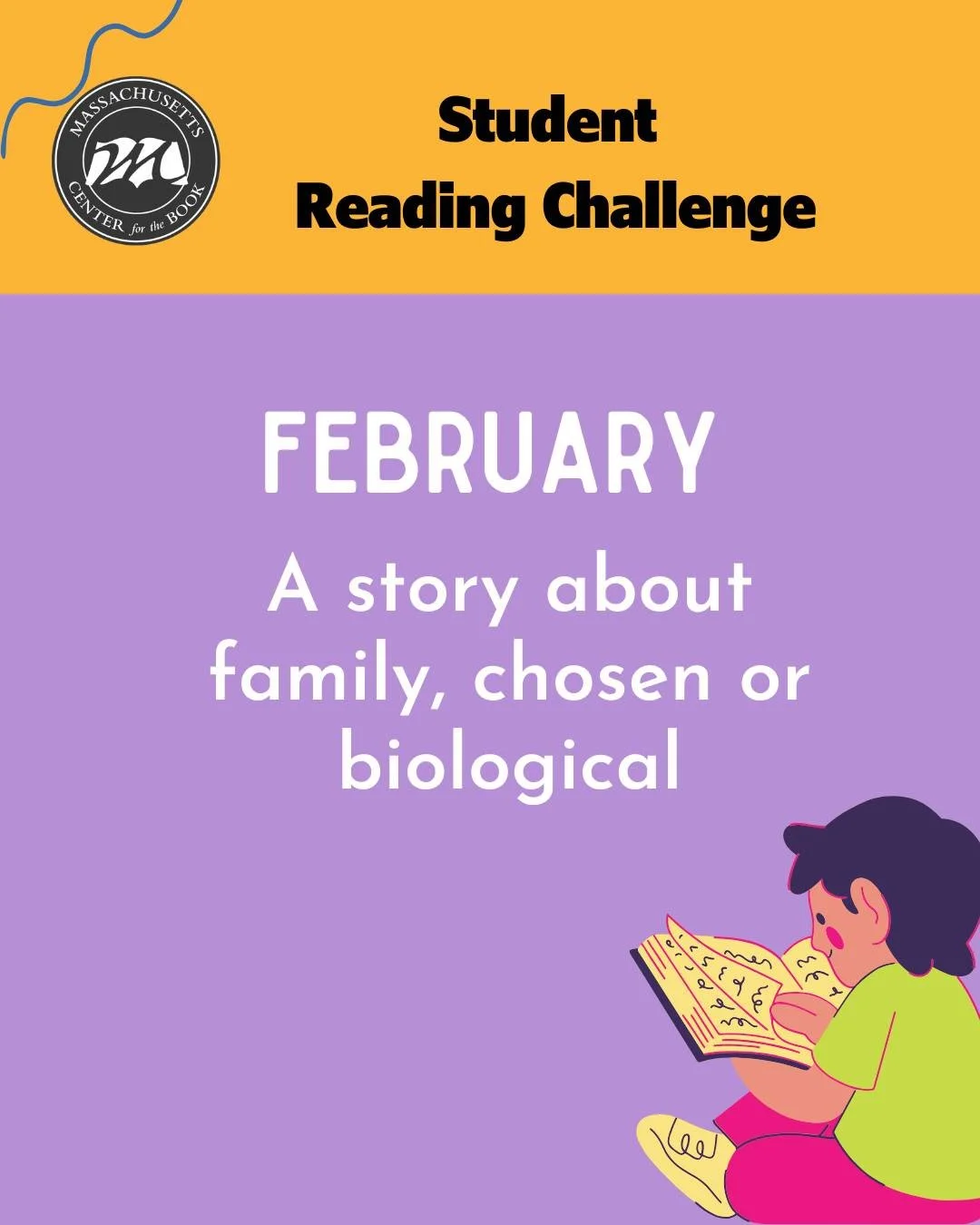 If you are reading along with us for our Student Reading Challenge it's time to read "A story about family, chosen or biological." There are lots of great books in this category so check out our recs but also ask your librarian, friends, or