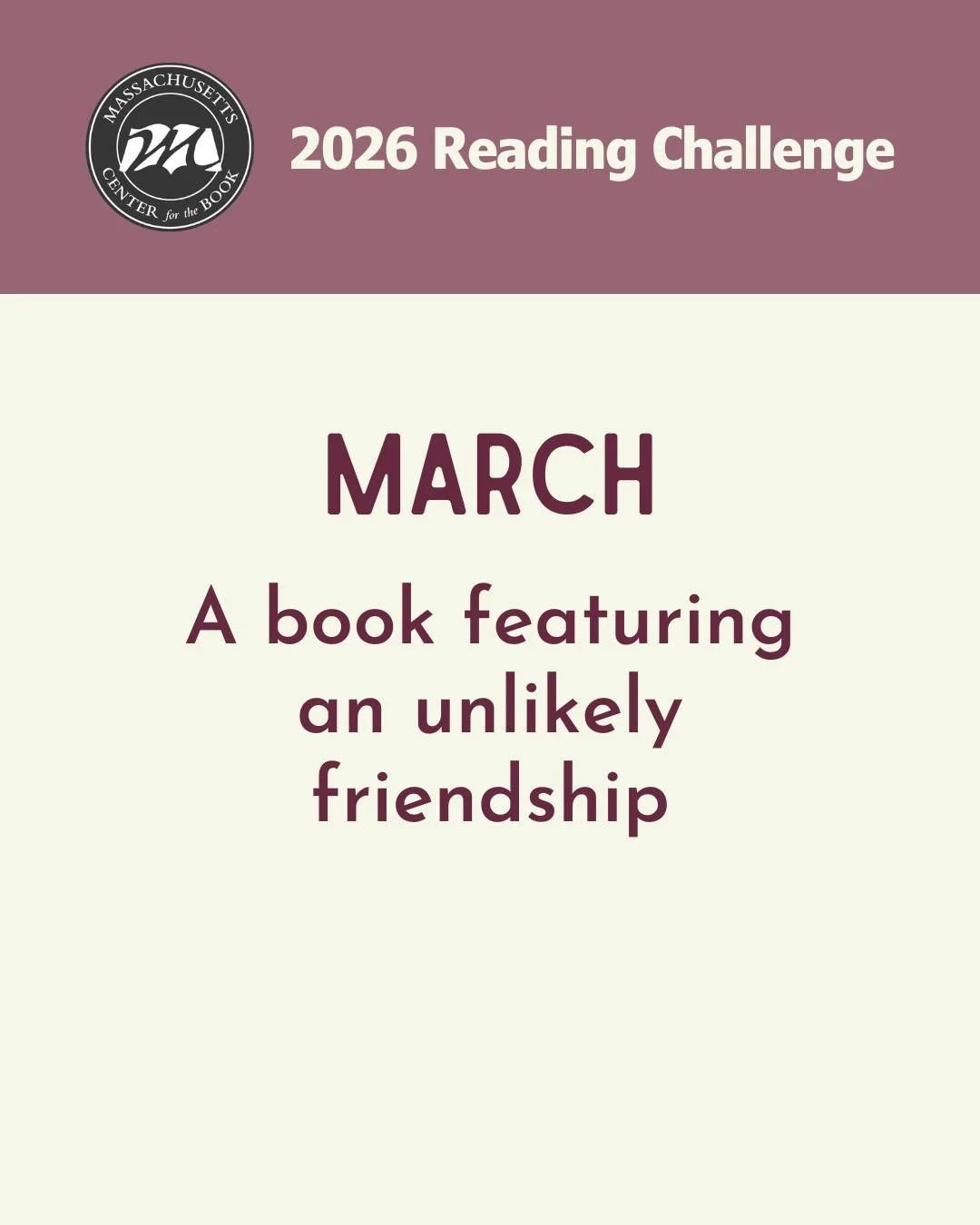 It's March and time to read "A book featuring an unlikely friendship," which is very fitting for a month that comes in like a lion and goes out like a lamb. Swipe for some book suggestions! Happy Reading! Link in linktree for more info on t