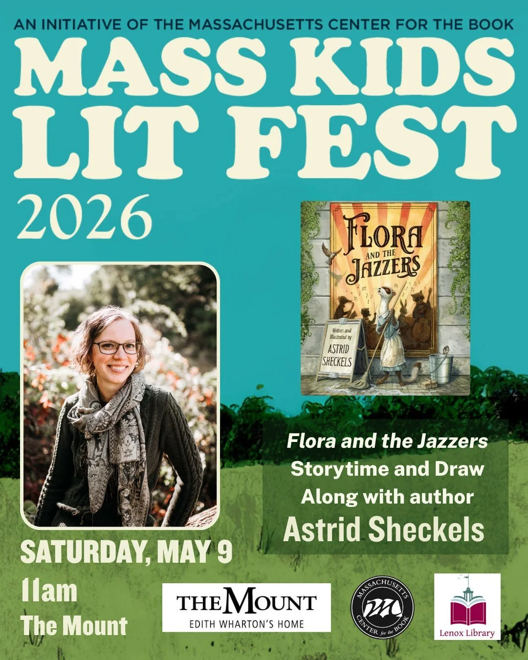 Join us at The Mount for a special storytime and draw-along with acclaimed author and illustrator Astrid Sheckels! The event is focused on Astrid&rsquo;s gorgeous new picture book, Flora and the Jazzers, a heartwarming tale of a determined young ferr