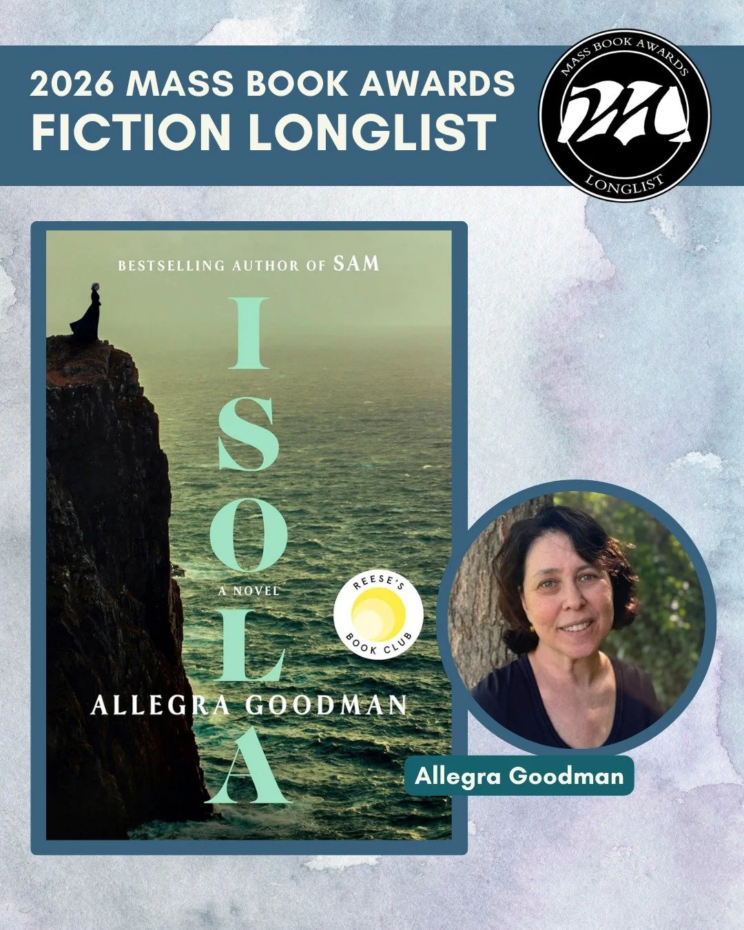 Today we highlight Fiction longlist title &ldquo;Isola: A Novel&rdquo; by Allegra Goodman (Dial Press). 
@allegragoodmanwriter, @thedialpress

Heir to a fortune, Marguerite is destined for a life of prosperity and gentility. Then she is orphaned, and