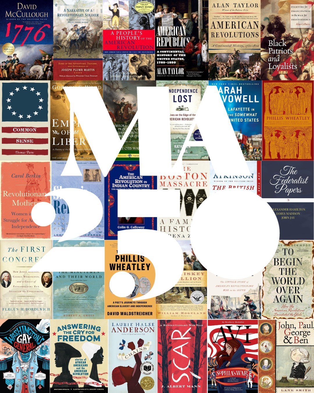 Reading the Revolution reflects the ongoing and unfolding revolution in this country, placing a special emphasis on Massachusetts writers and thinkers, as well as important books from across the U.S.&mdash;and the world. The lists reach beyond 1776 t