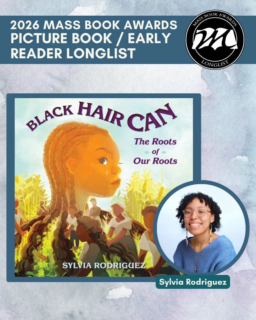 Today we highlight PB/ER longlist title &ldquo;Black Hair Can&rdquo; by Sylvia Rodriguez (Charlesbridge Publishing). @popoccohime, @charlesbridgepublishing.

Black hair is the crown for the African diaspora worldwide and a strong symbol of identity a