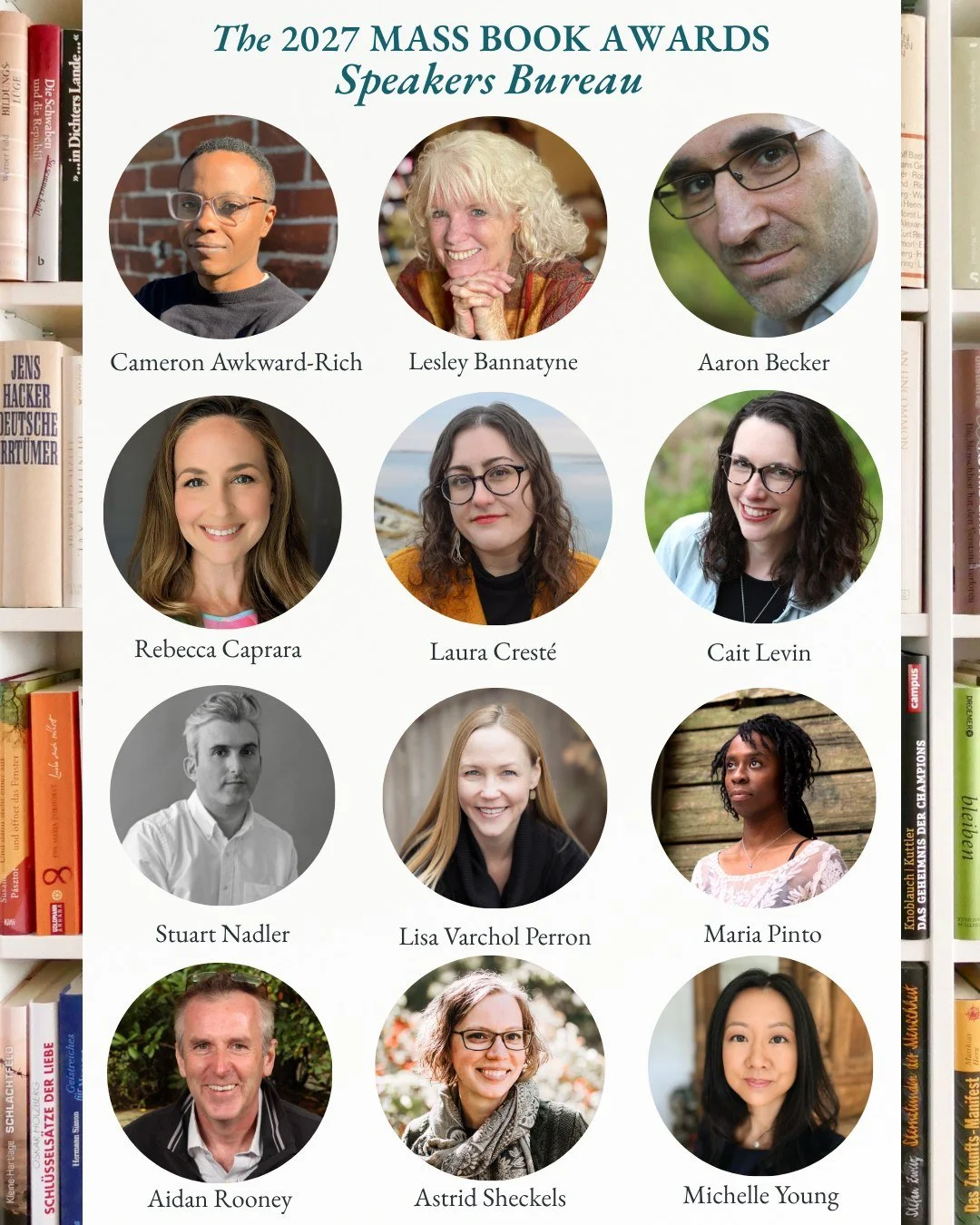 Mass Center for the Book (MCB) is thrilled to continue the Mass Book Awards Speakers Bureau for its third year, funding author visits to libraries, cultural centers, and community groups across Massachusetts. If you are interested in hosting an autho