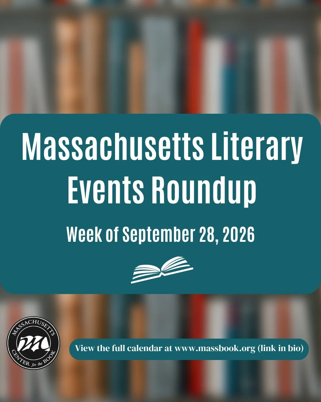 Welcome to your weekly MA literary events roundup! More info at massbook.org/ma-literary-events

Sept. 30th- Join Autumn Allen (@autumnallenbooks) in conversation with author and educator, Dr. Kim Parker for the celebration of Allen's second novel, Y