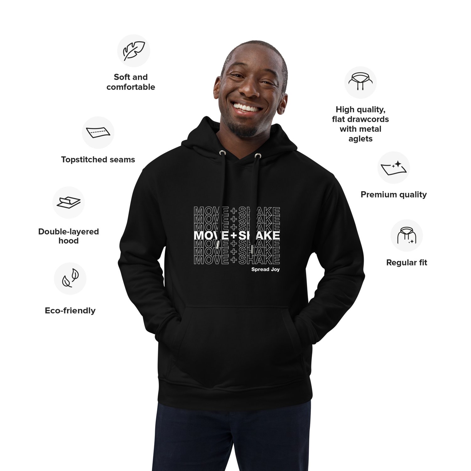 Move + Shake Hoodie — Movers+Shakers, Connecting Brands to Culture, Driving Brand Love