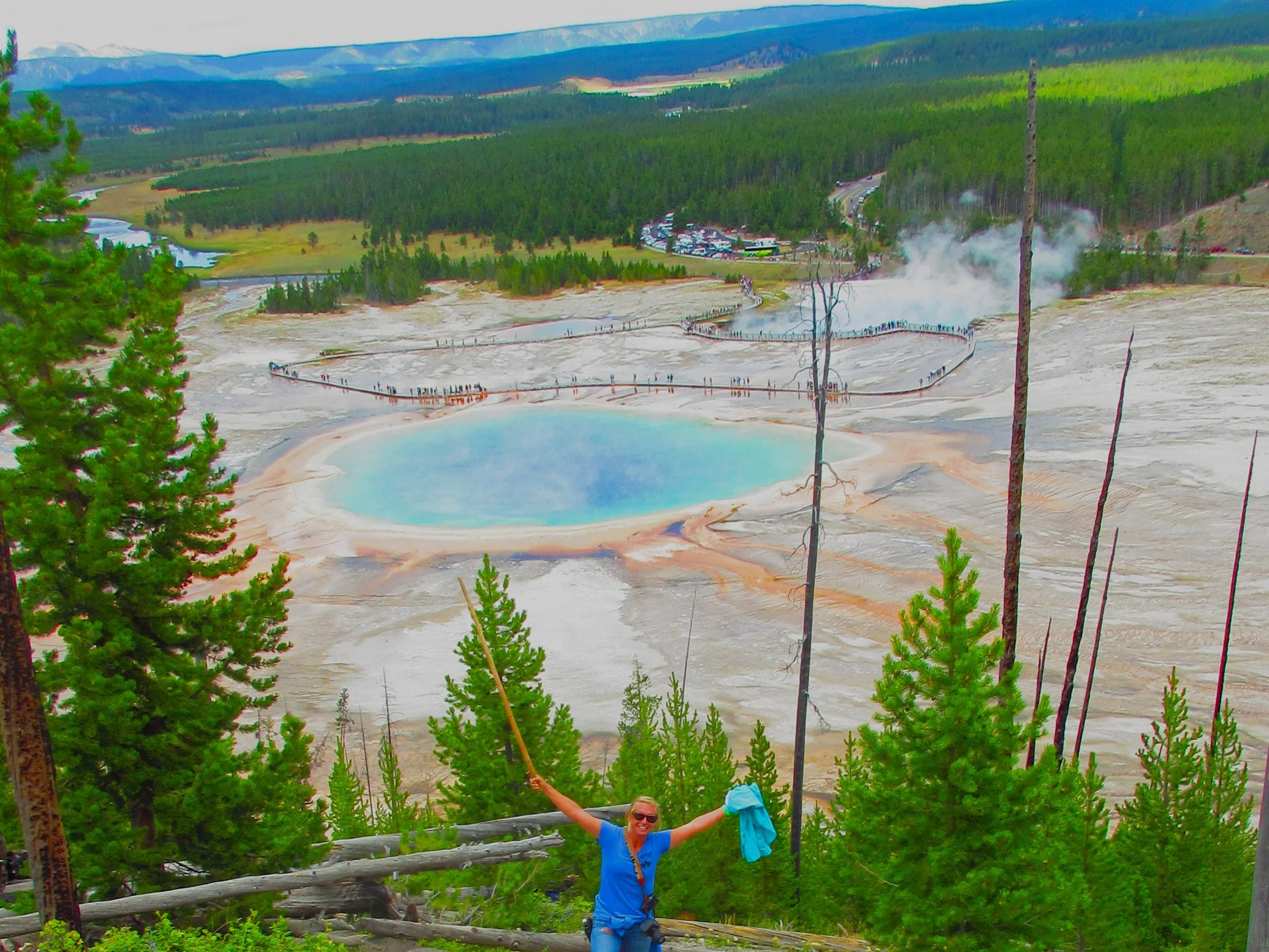 Fairy Falls and Grand Prismatic Hike Yellowstone Hiking Guides