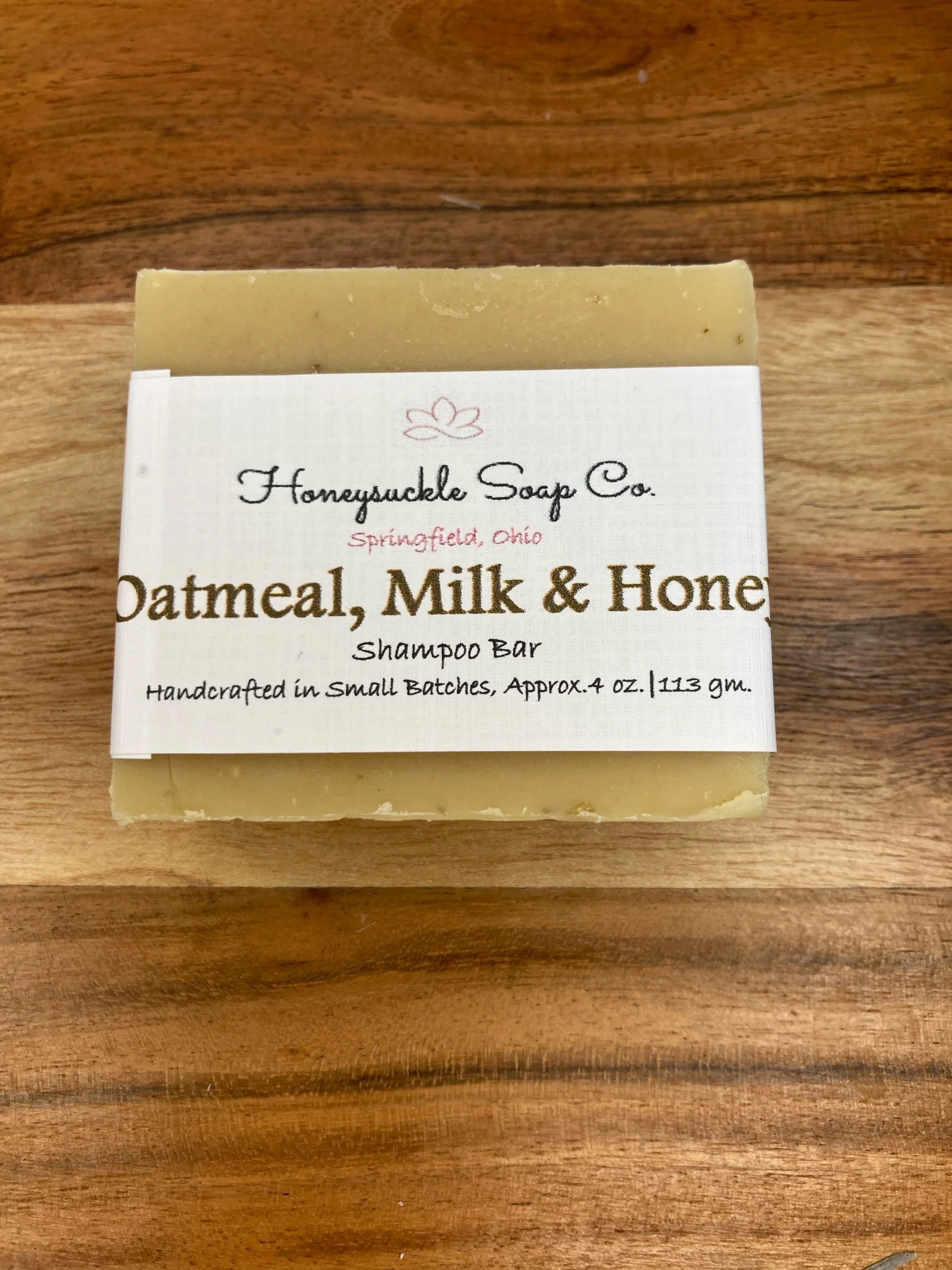 Oatmeal, Milk & Honey Shampoo Bar
