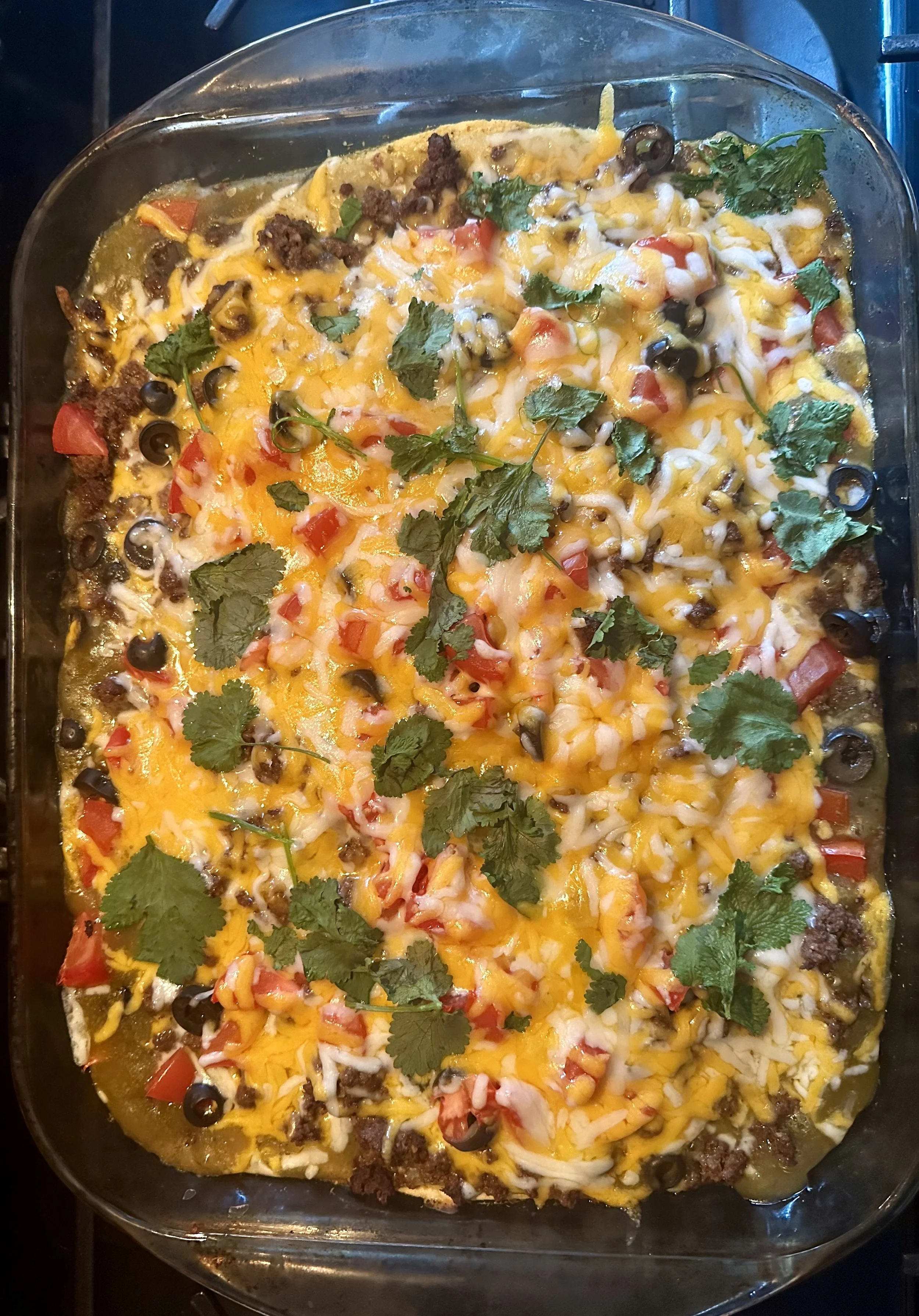 bison enchilada casserole