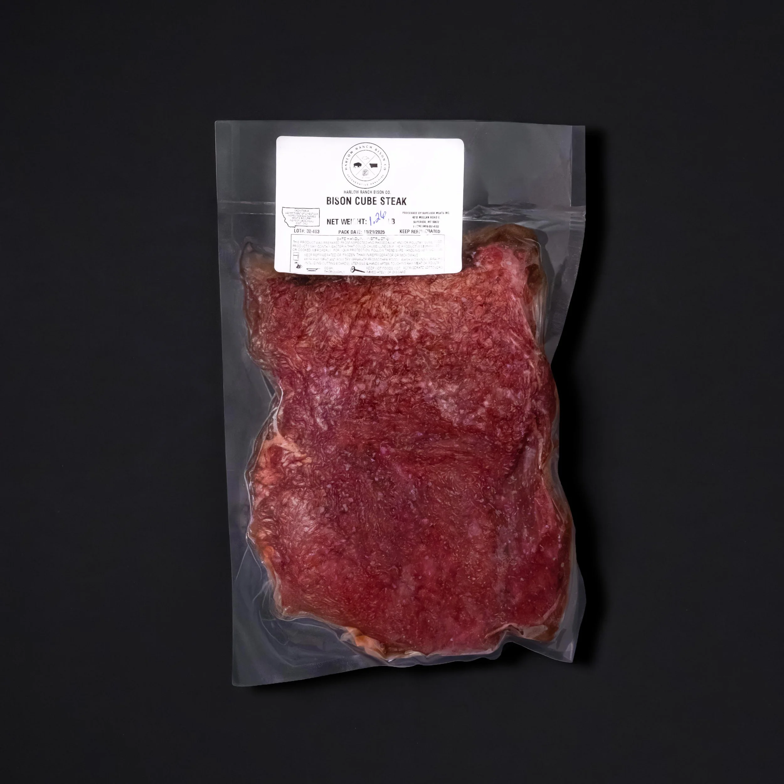 Bison Cube Steak (4 pack)