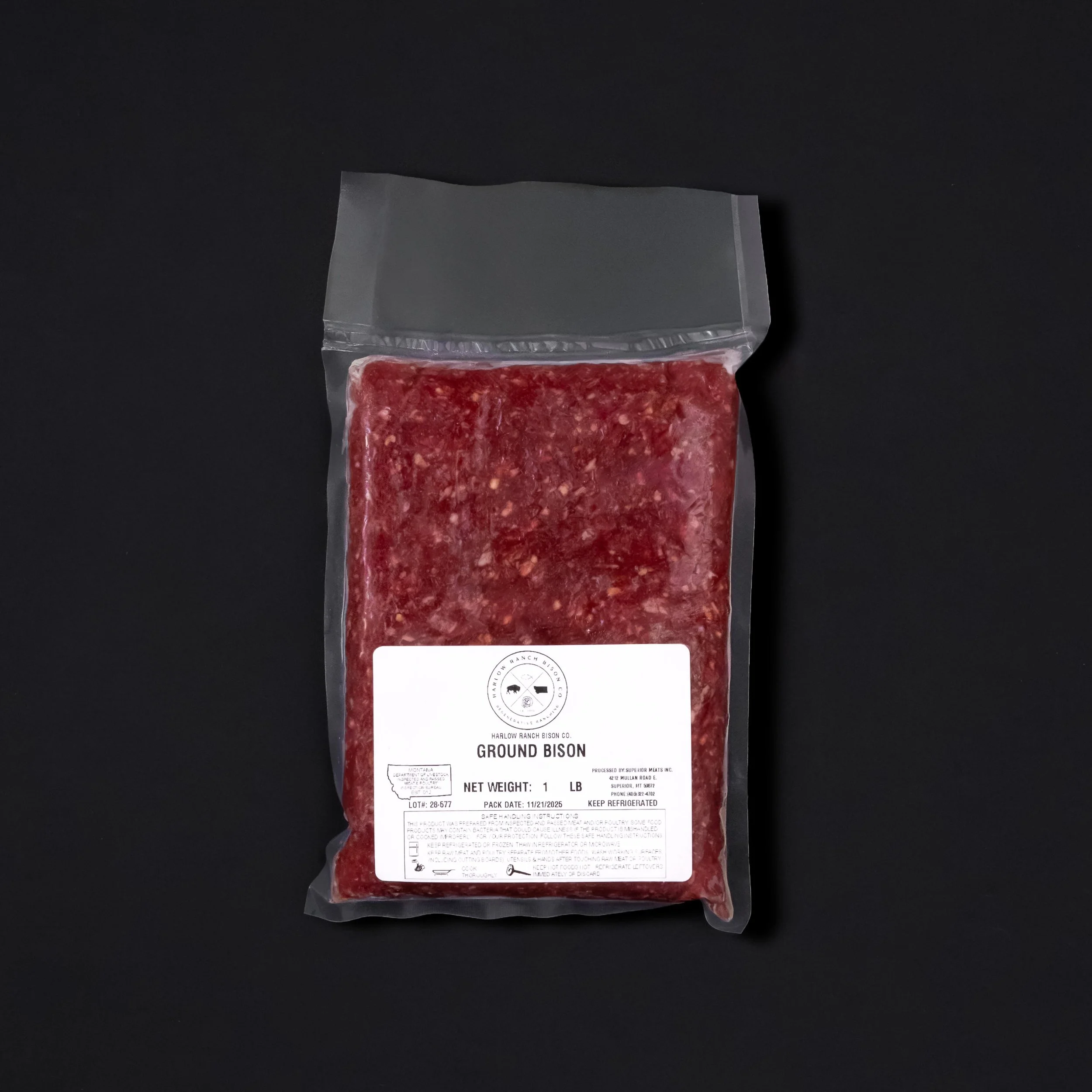 Ground Bison Burger 1#