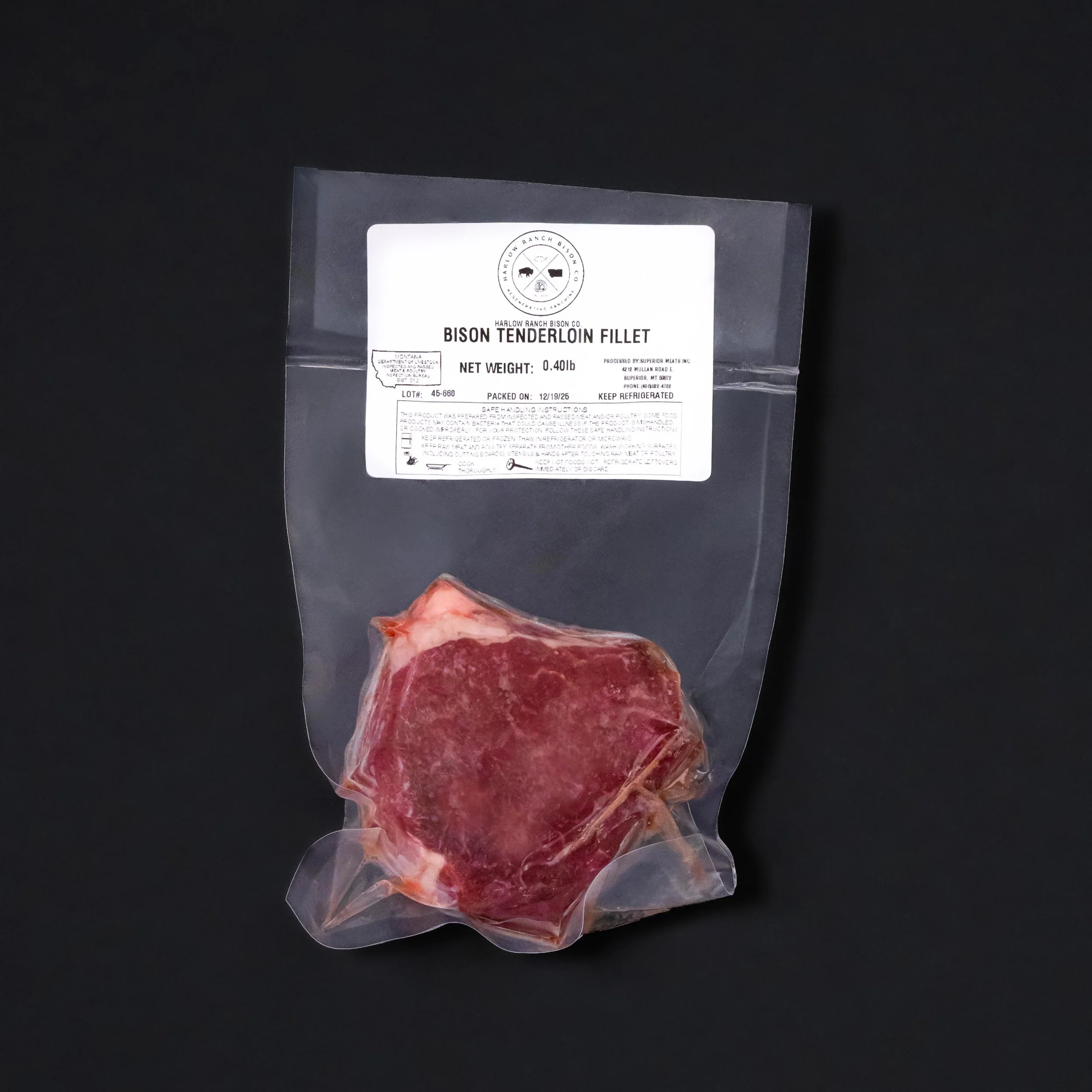 Bison Tenderloin Steak