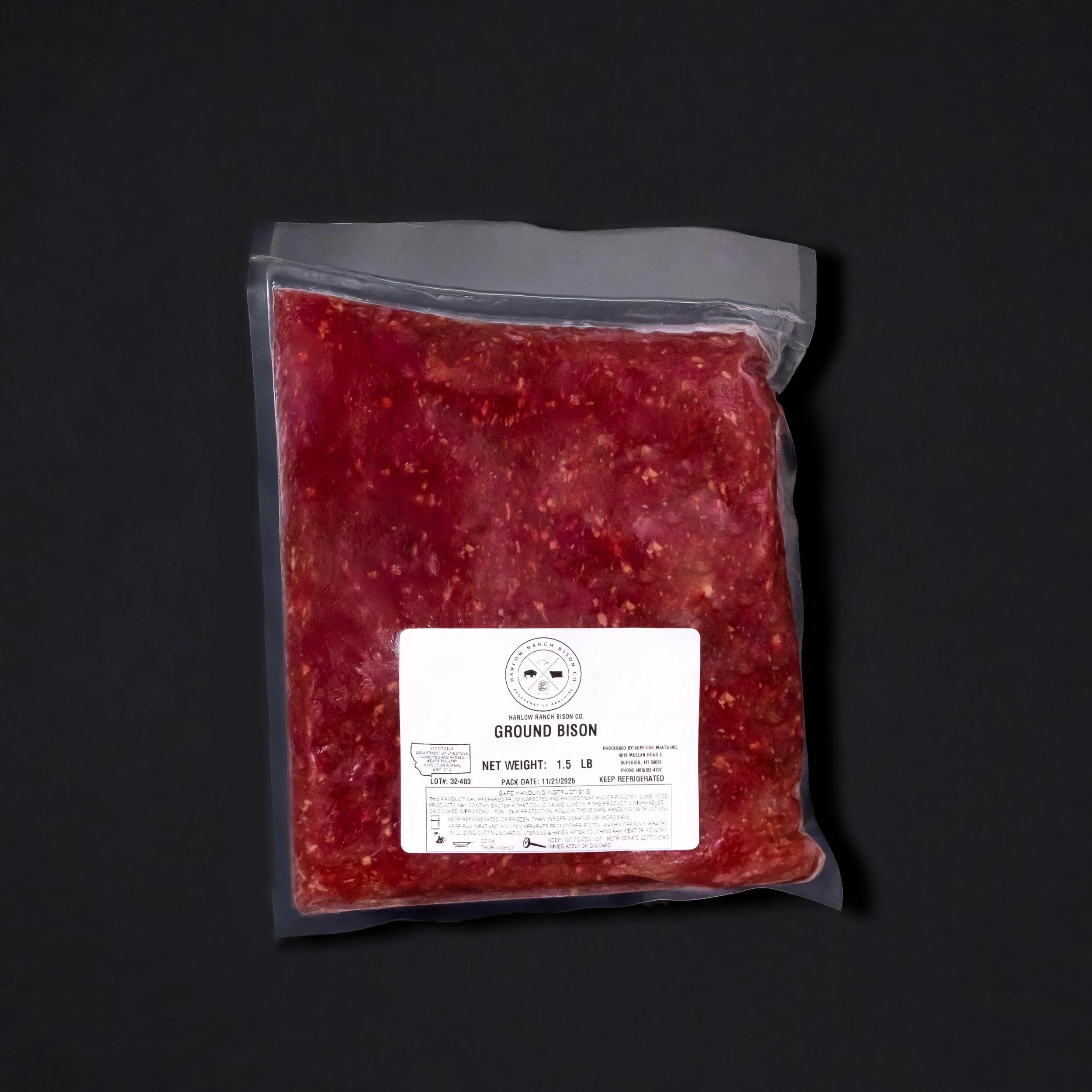 Bison Ground Burger 1.5#