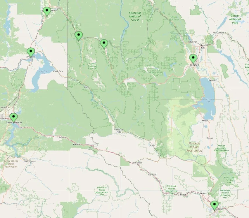 Harlow Ranch Bison Company Delivery Locations