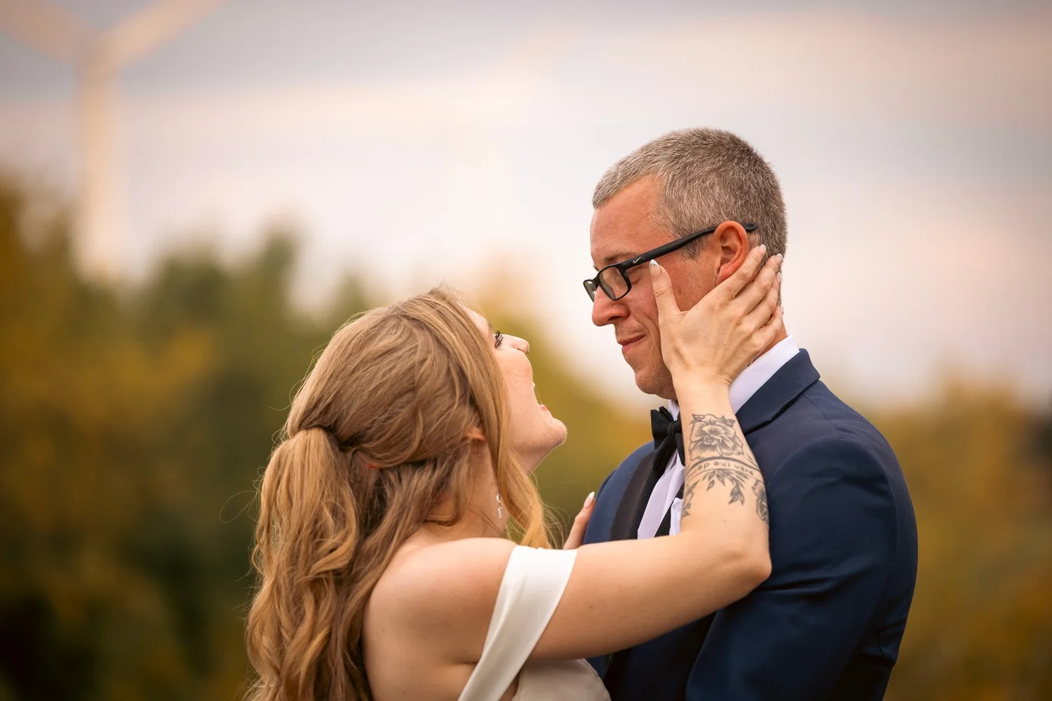 Northern Michigan wedding portrait